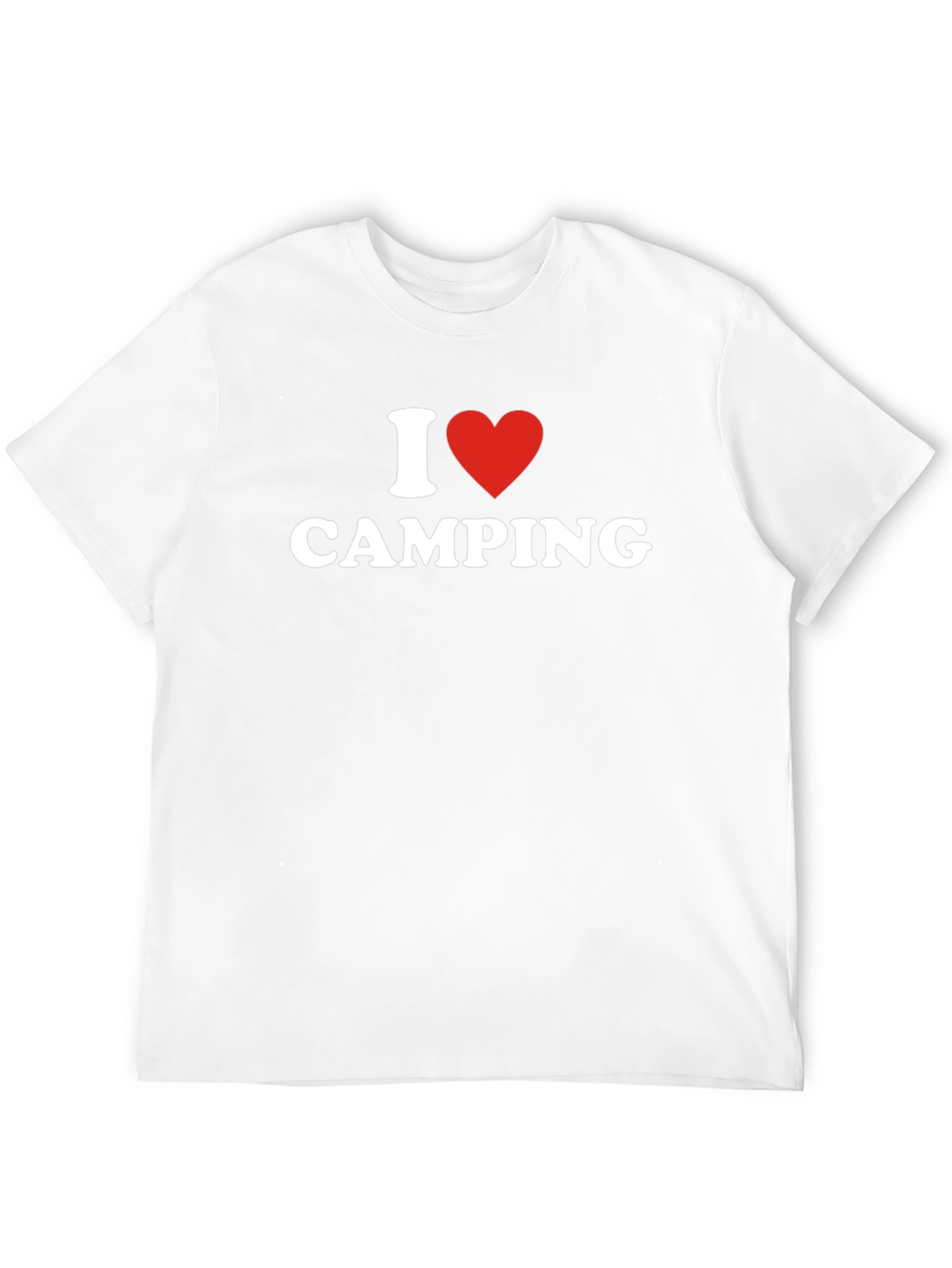 I Heart Camping T-Shirt - Black Cotton Blend Tee