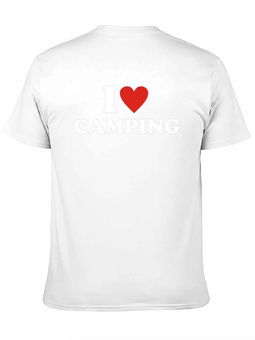 I Heart Camping T-Shirt - Black Cotton Blend Tee