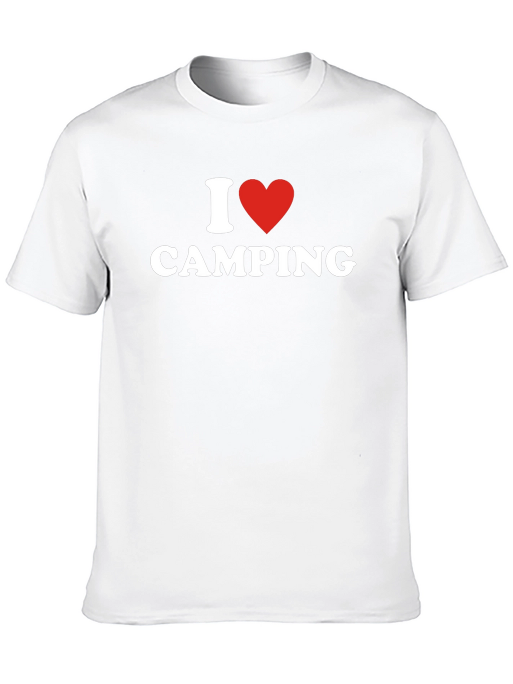 I Heart Camping T-Shirt - Black Cotton Blend Tee