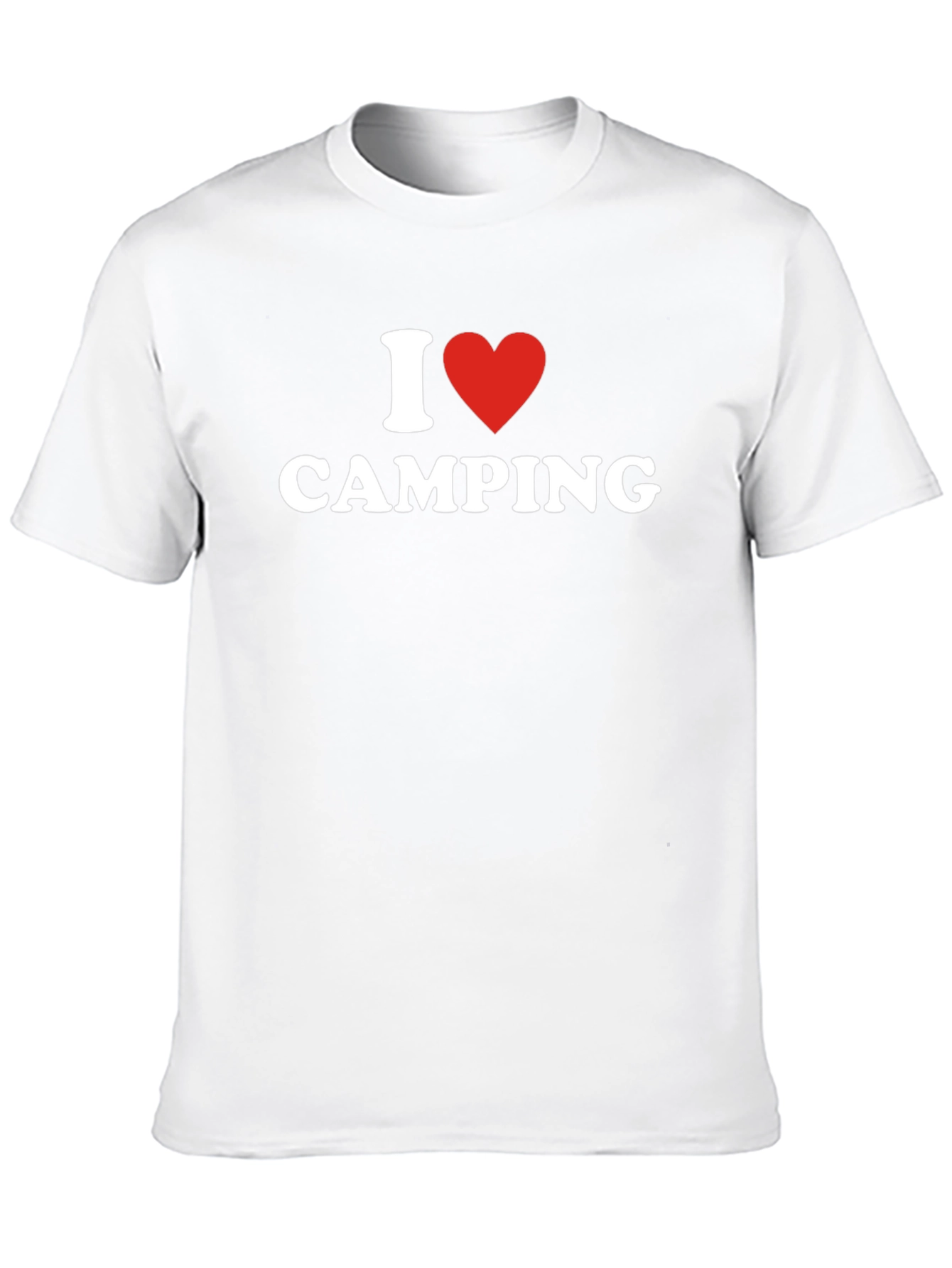 I Heart Camping T-Shirt - Black Cotton Blend Tee