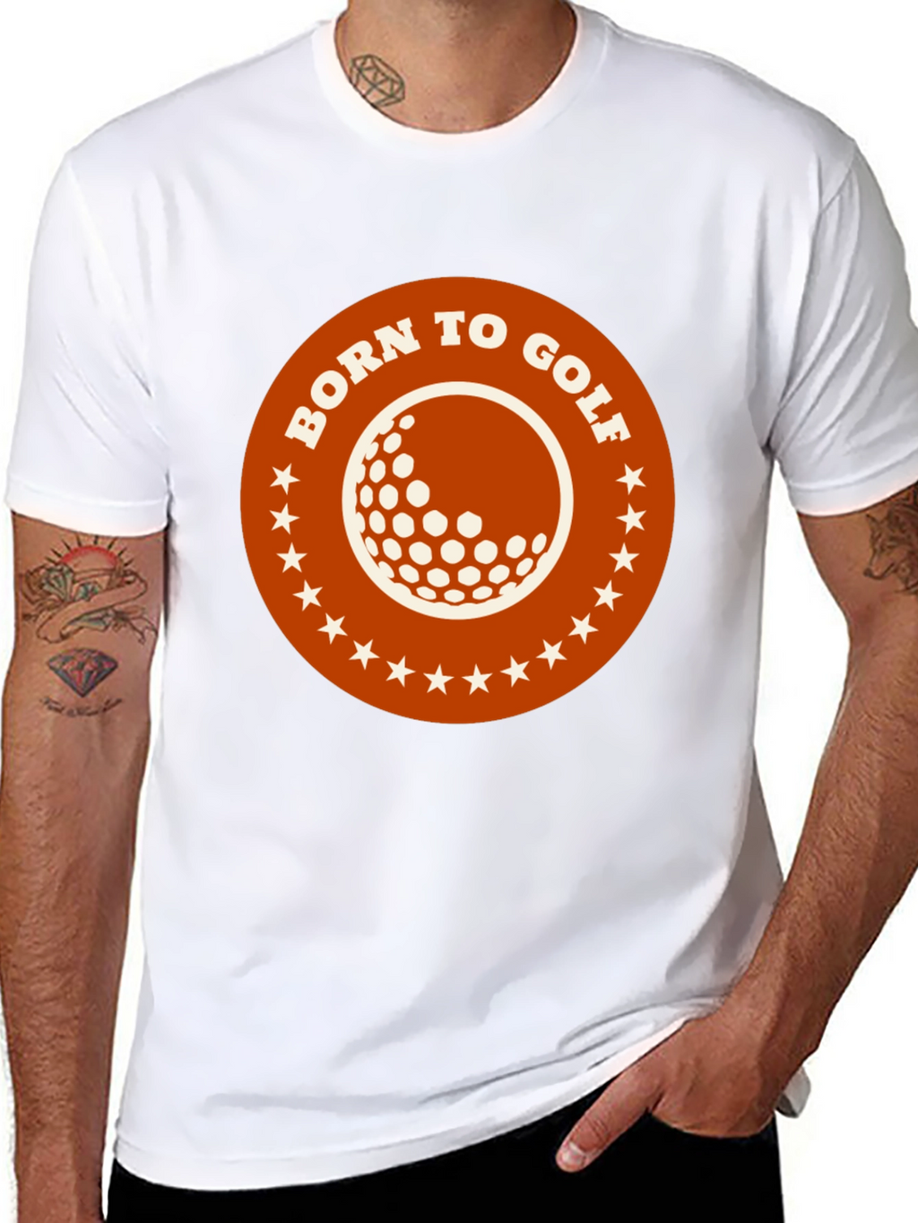 Born to Golf Graphic Tee - Black