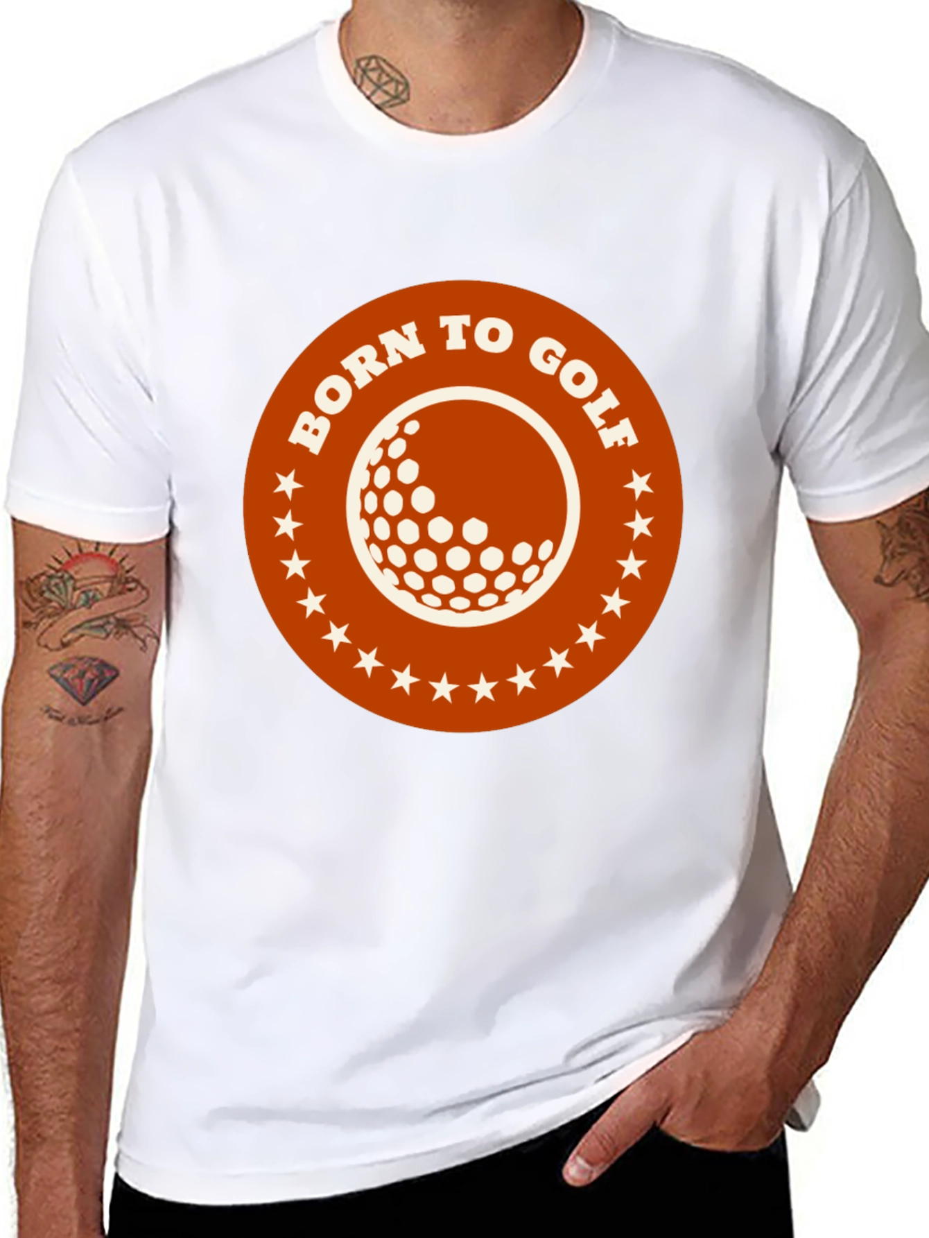 Born to Golf Graphic Tee - Black