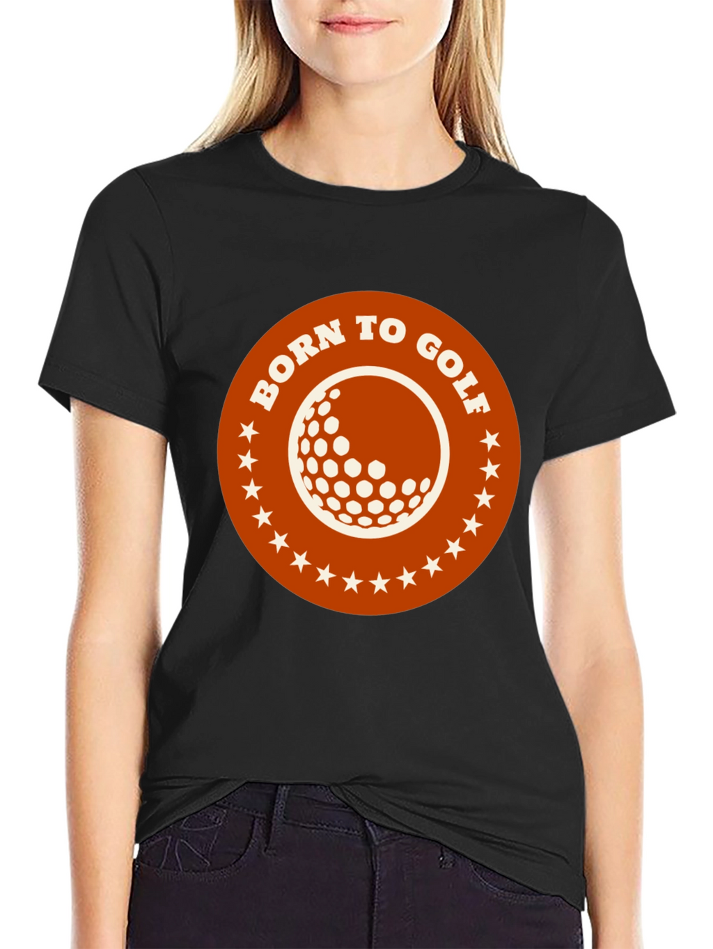 Born to Golf Graphic Tee - Black