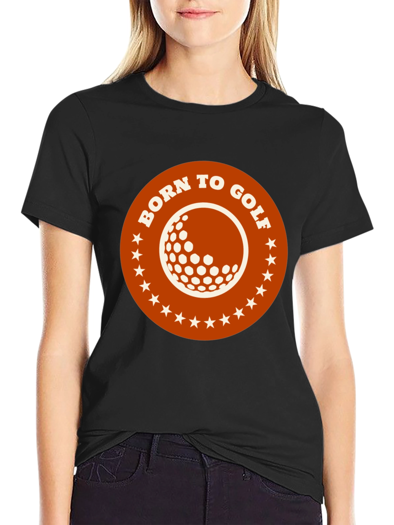 Born to Golf Graphic Tee - Black