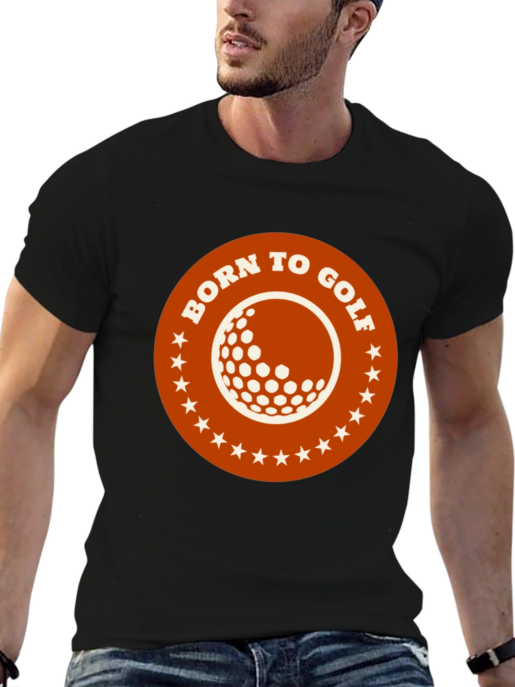 Born to Golf Graphic Tee - Black