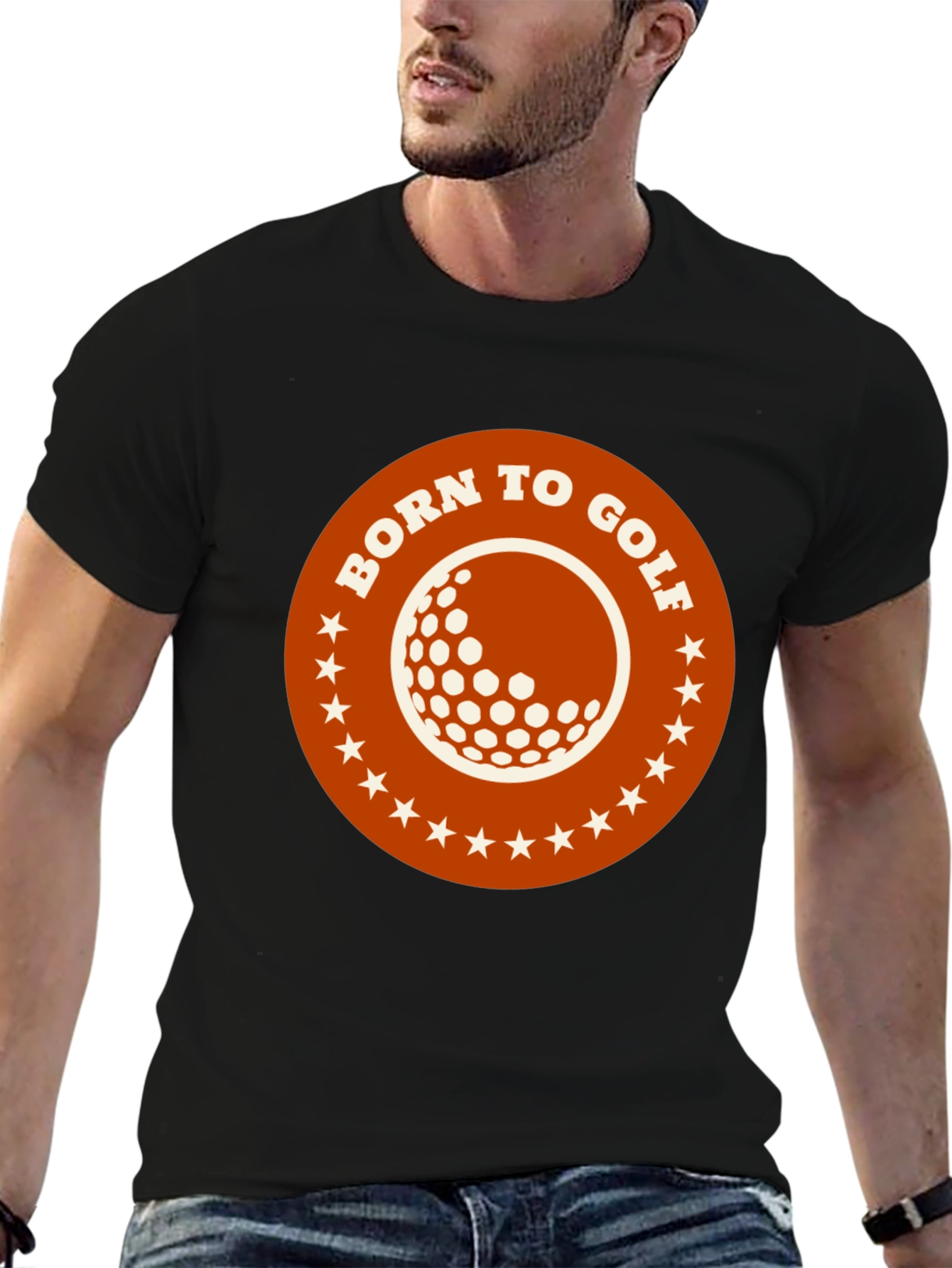 Born to Golf Graphic Tee - Black