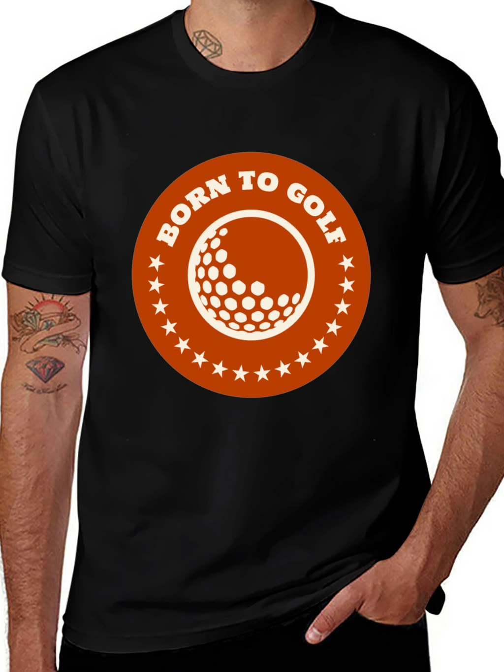 Born to Golf Graphic Tee - Black