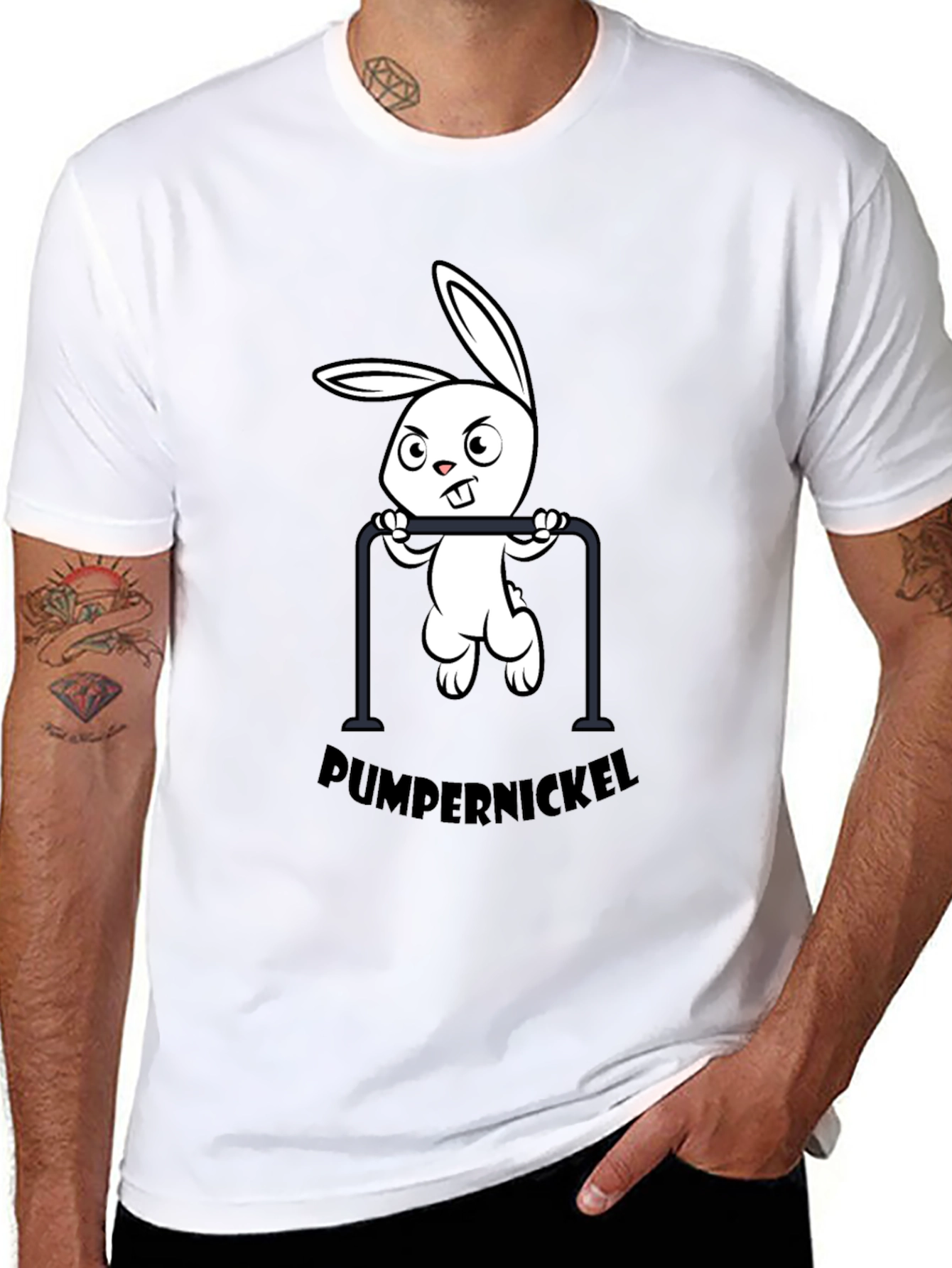 Pumpernickel Bunny Pull-Up T-Shirt