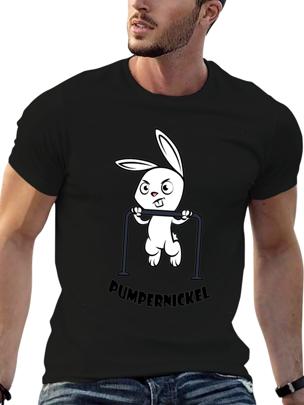 Pumpernickel Bunny Pull-Up T-Shirt