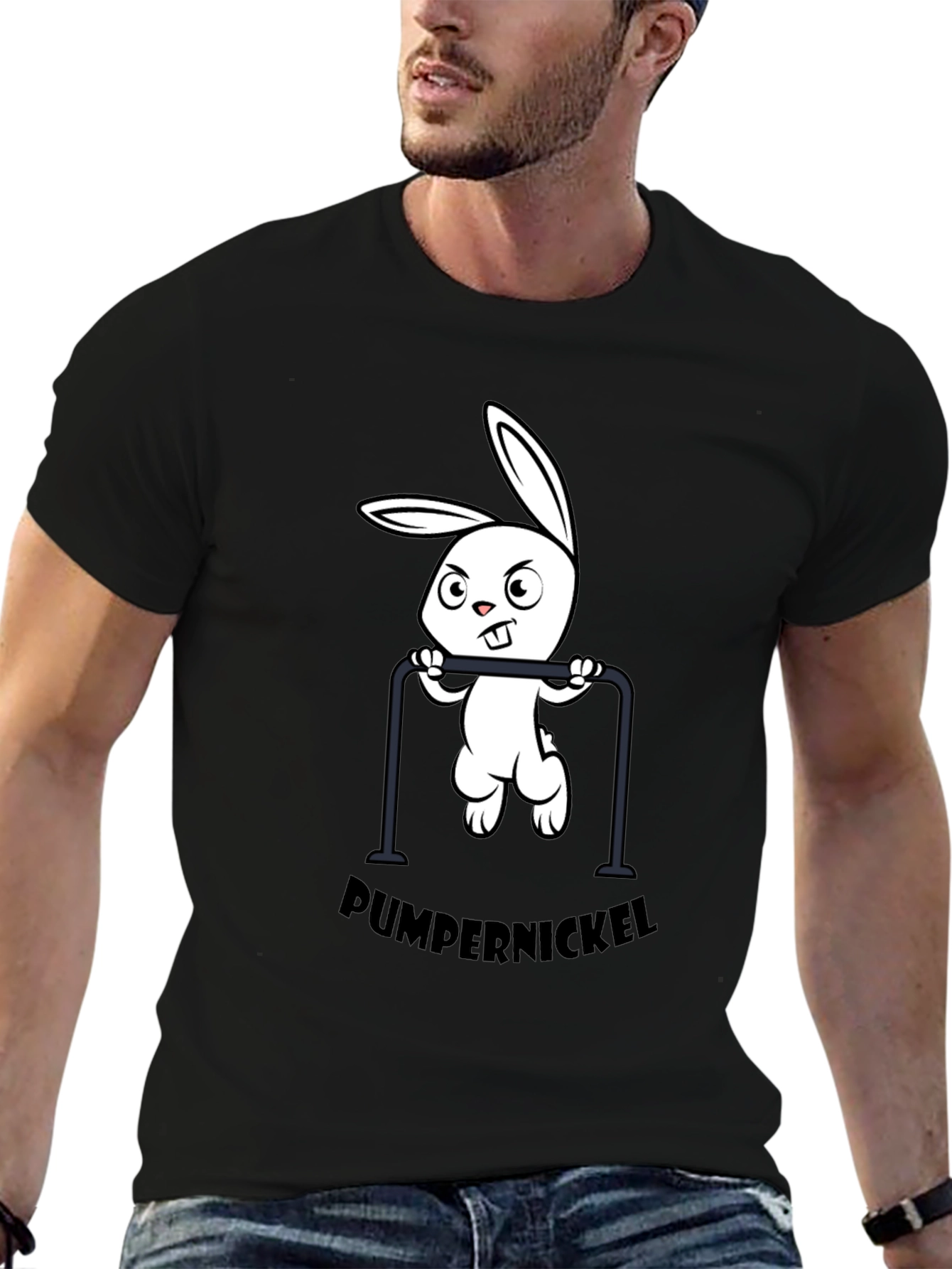 Pumpernickel Bunny Pull-Up T-Shirt