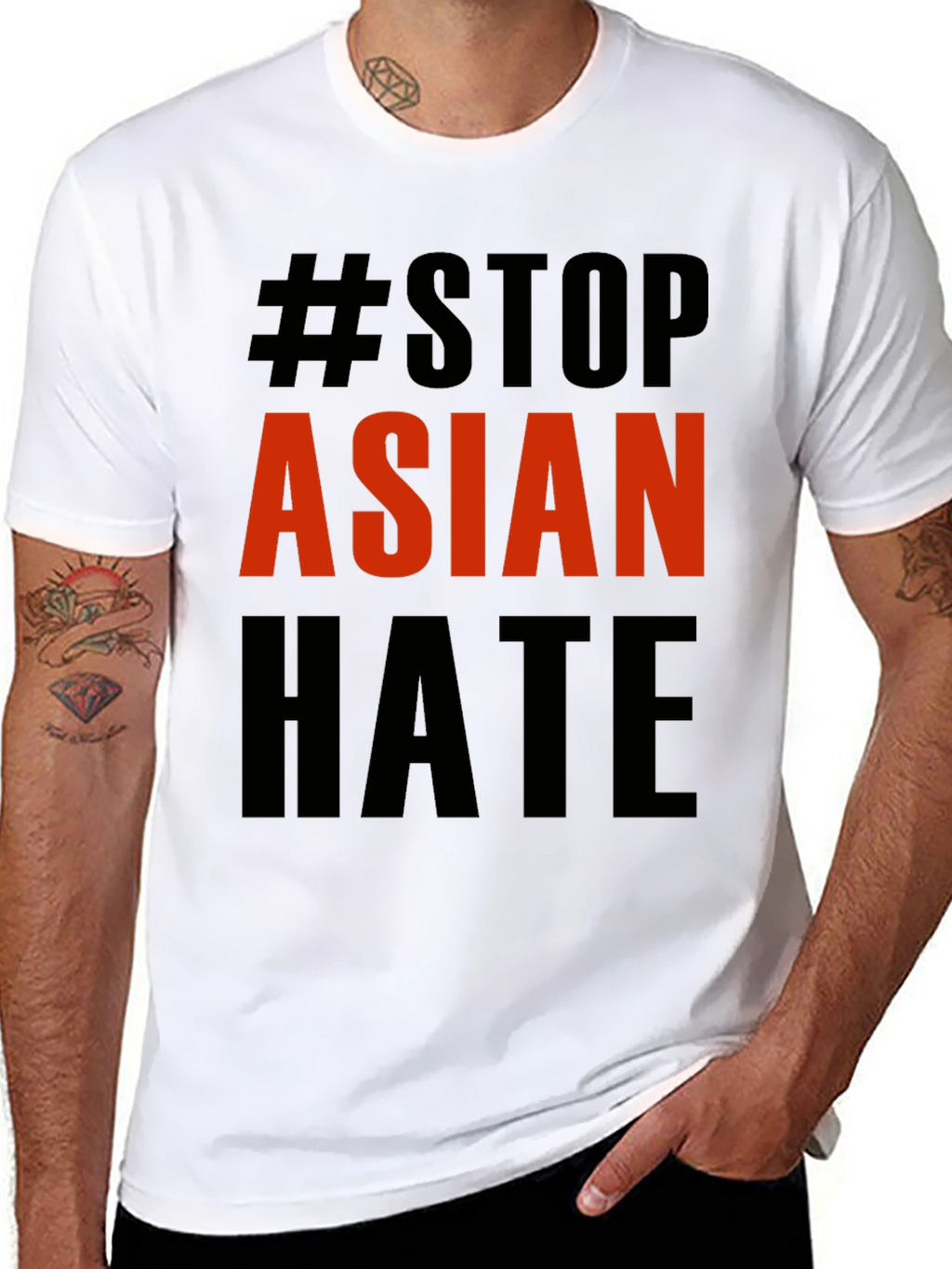 Stop Asian Hate T-Shirt - Black Activism Tee
