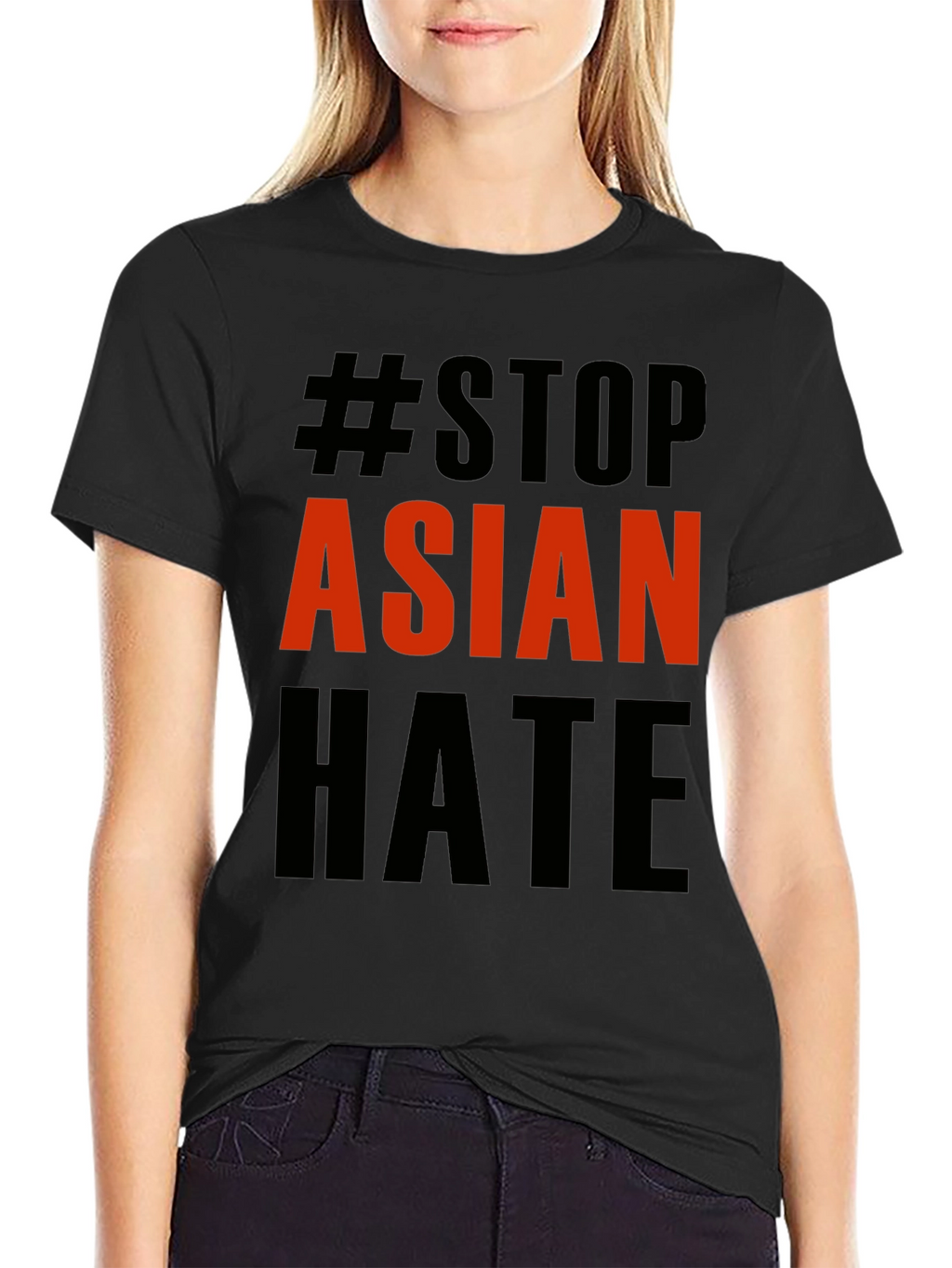 Stop Asian Hate T-Shirt - Black Activism Tee