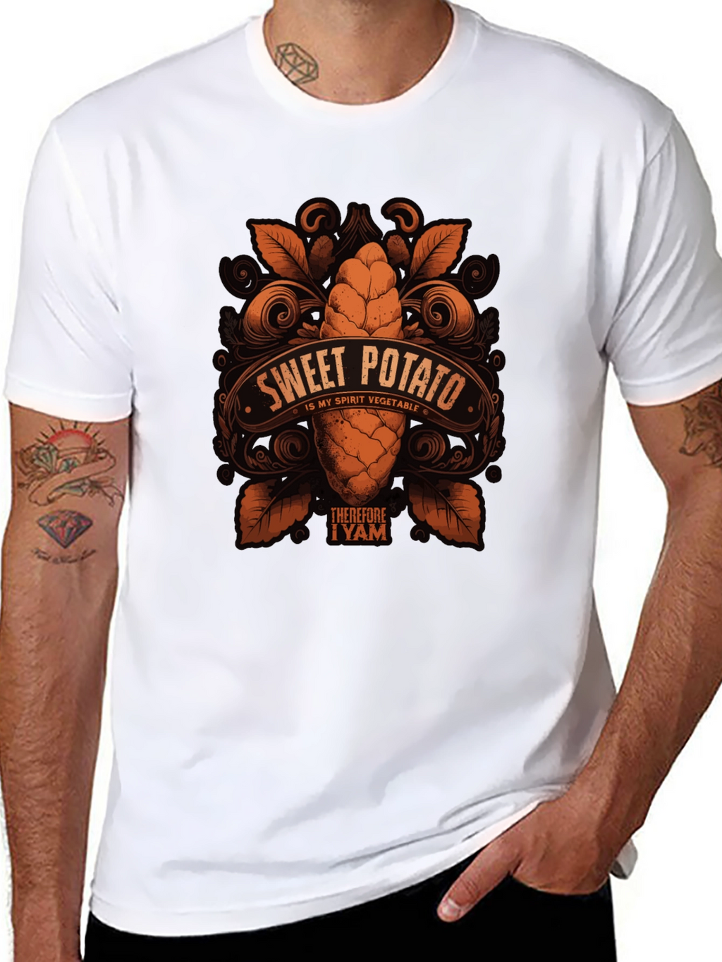 Sweet Potato Spirit Vegetable Graphic T-Shirt