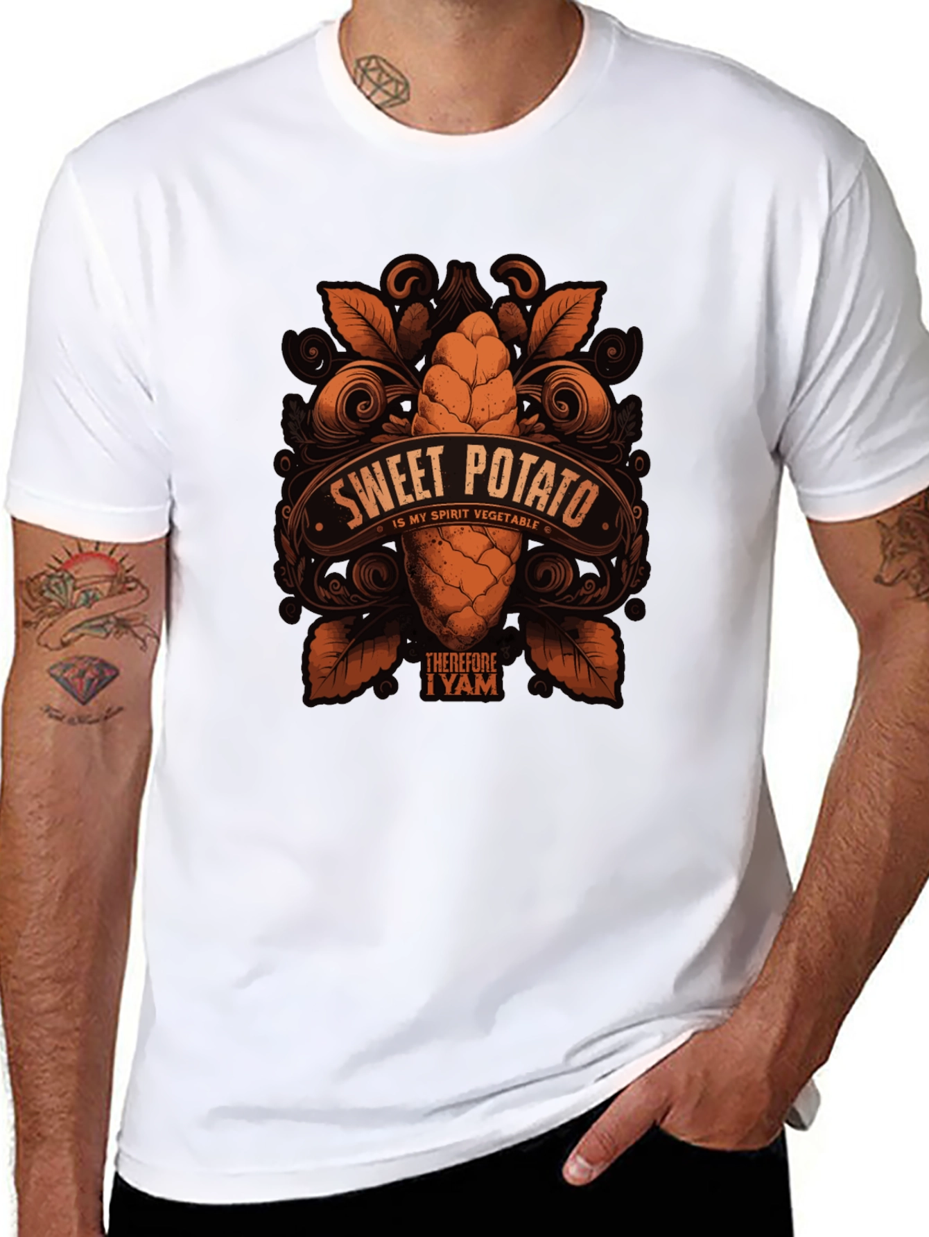 Sweet Potato Spirit Vegetable Graphic T-Shirt