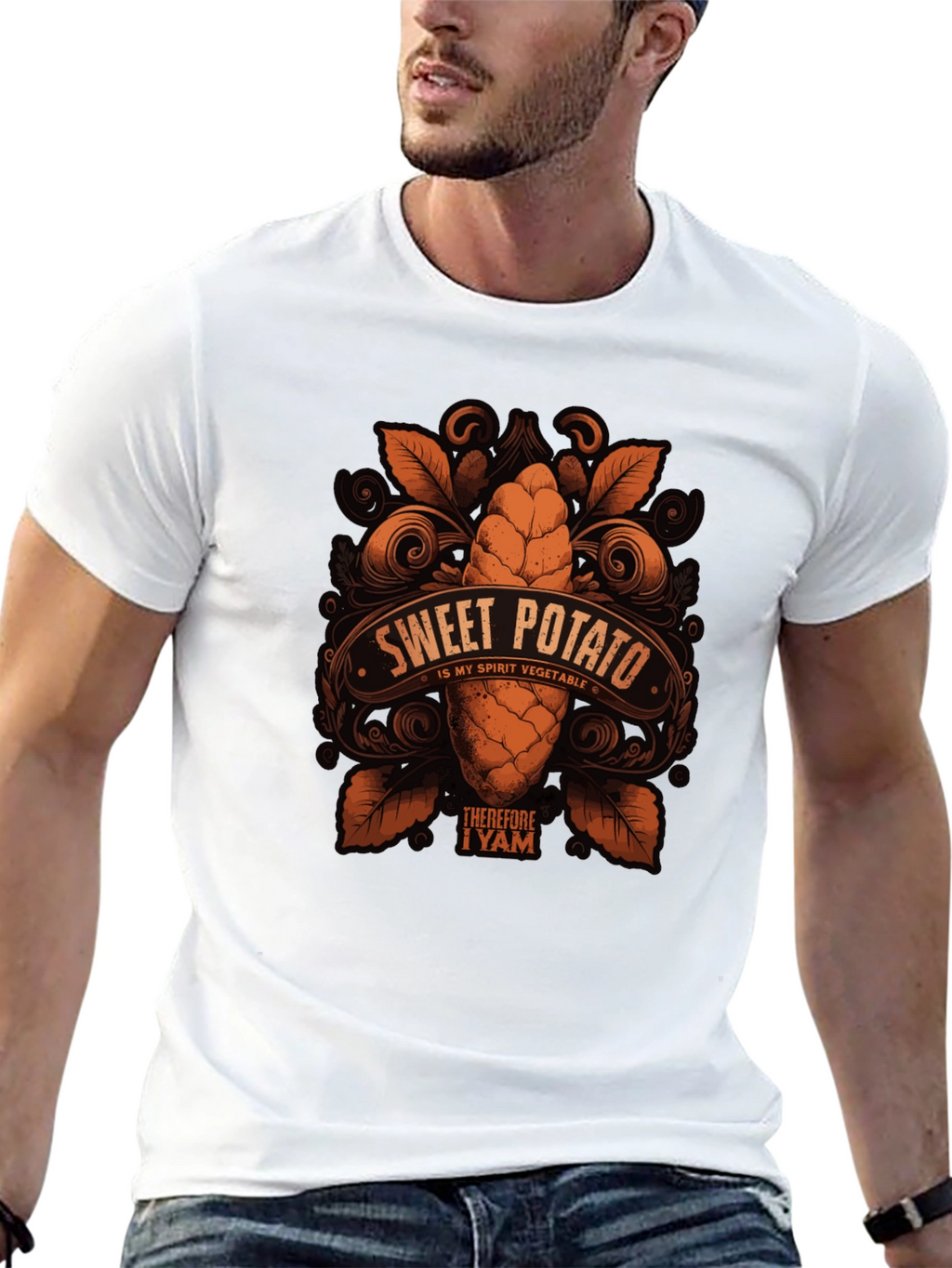 Sweet Potato Spirit Vegetable Graphic T-Shirt