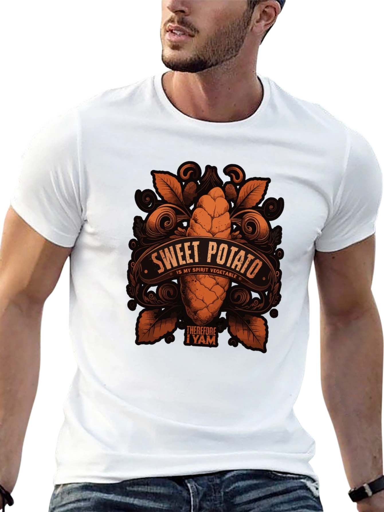 Sweet Potato Spirit Vegetable Graphic T-Shirt