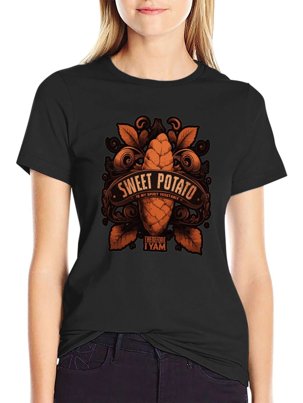 Sweet Potato Spirit Vegetable Graphic T-Shirt