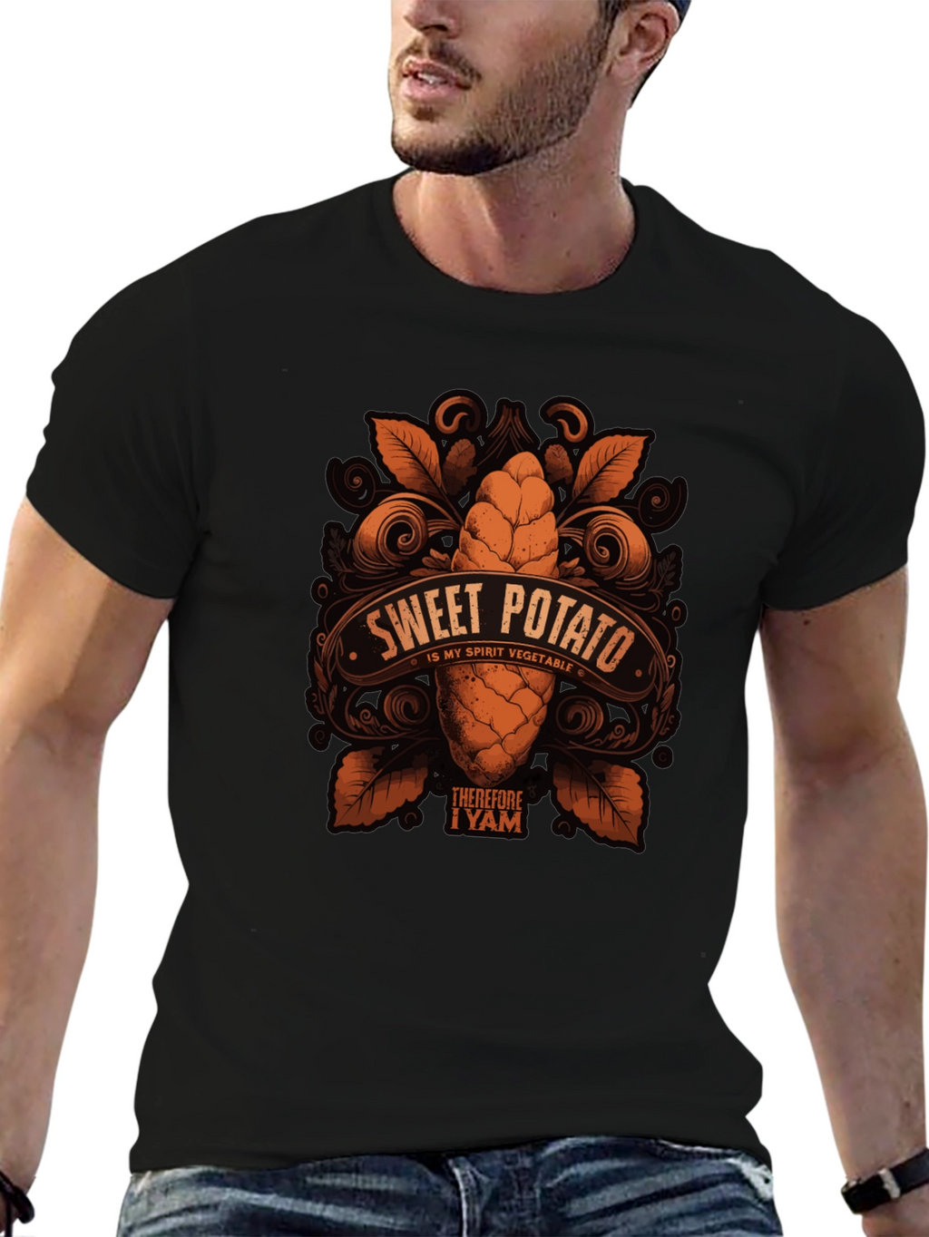 Sweet Potato Spirit Vegetable Graphic T-Shirt