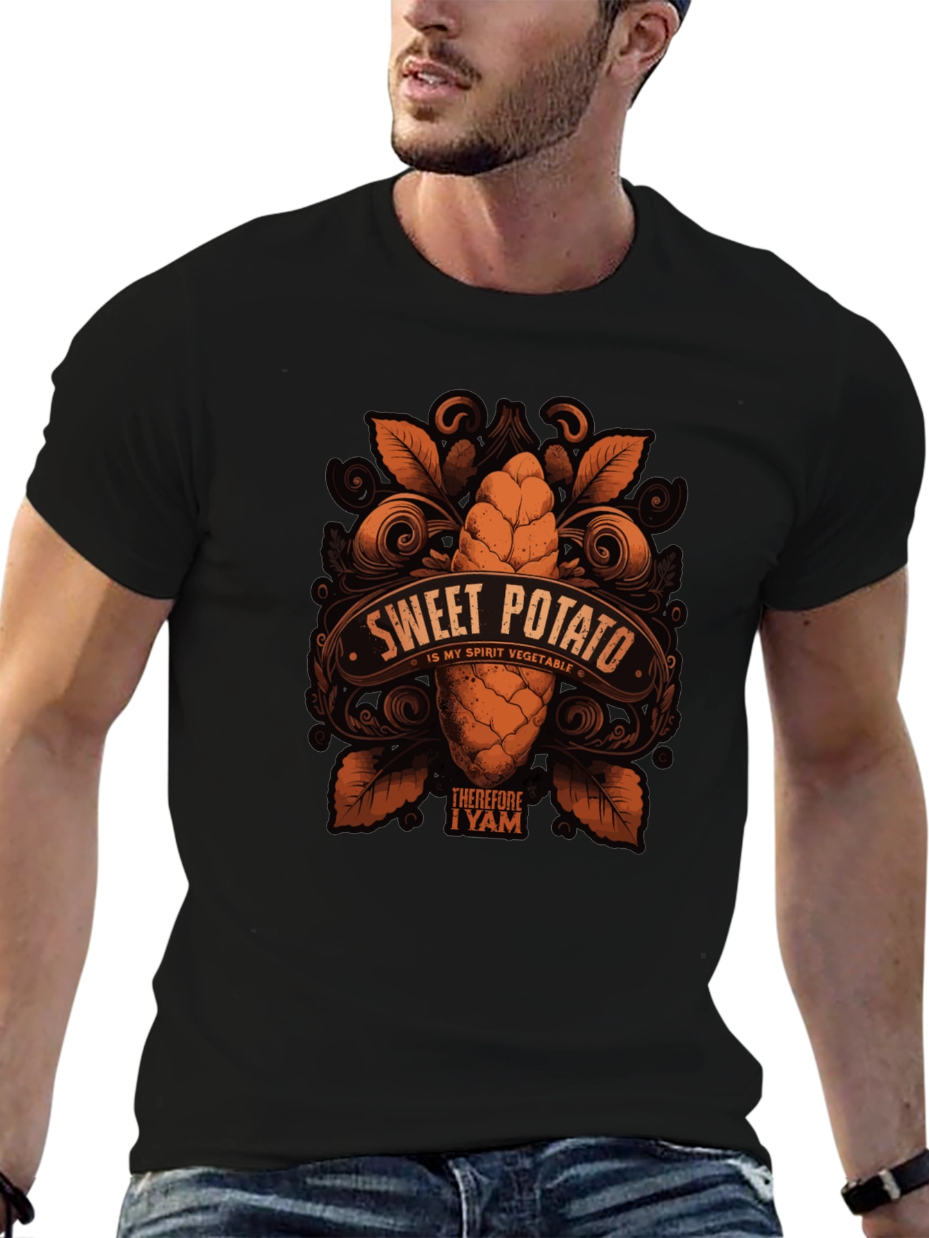Sweet Potato Spirit Vegetable Graphic T-Shirt