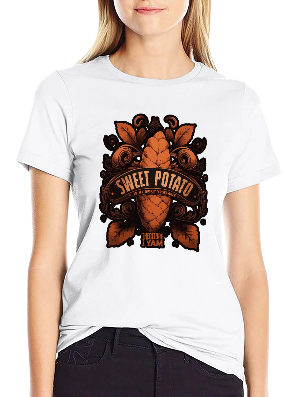 Sweet Potato Spirit Vegetable Graphic T-Shirt
