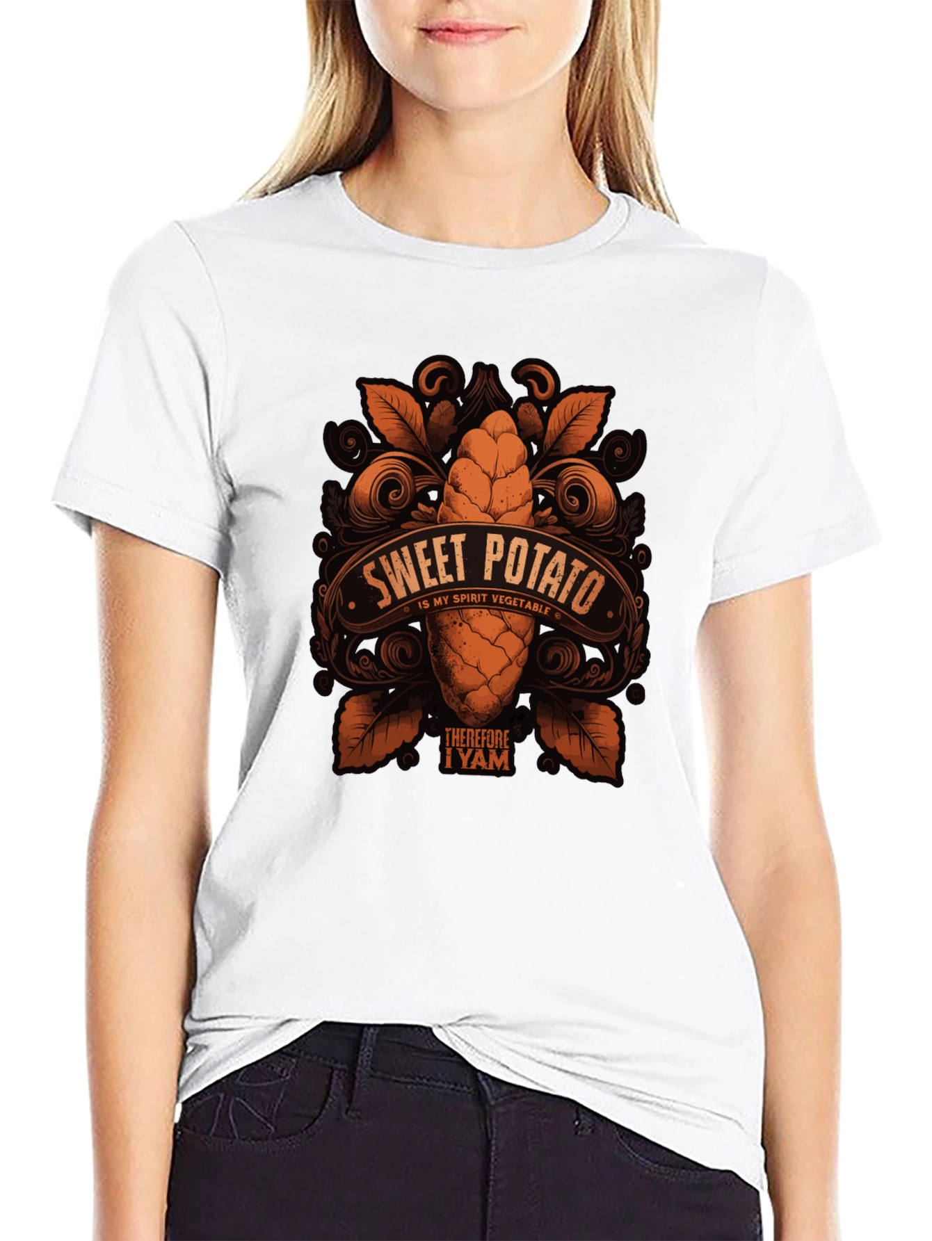 Sweet Potato Spirit Vegetable Graphic T-Shirt