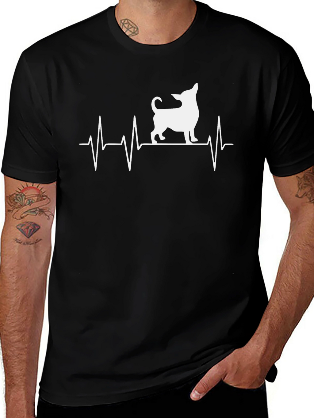 Chihuahua Heartbeat Graphic Tee - Unisex
