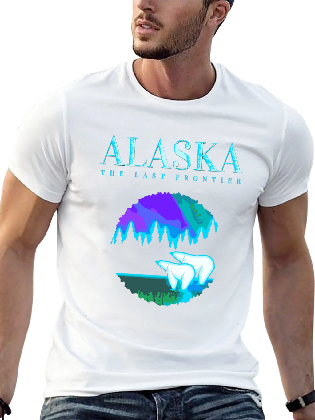 Alaska The Last Frontier Black T-Shirt