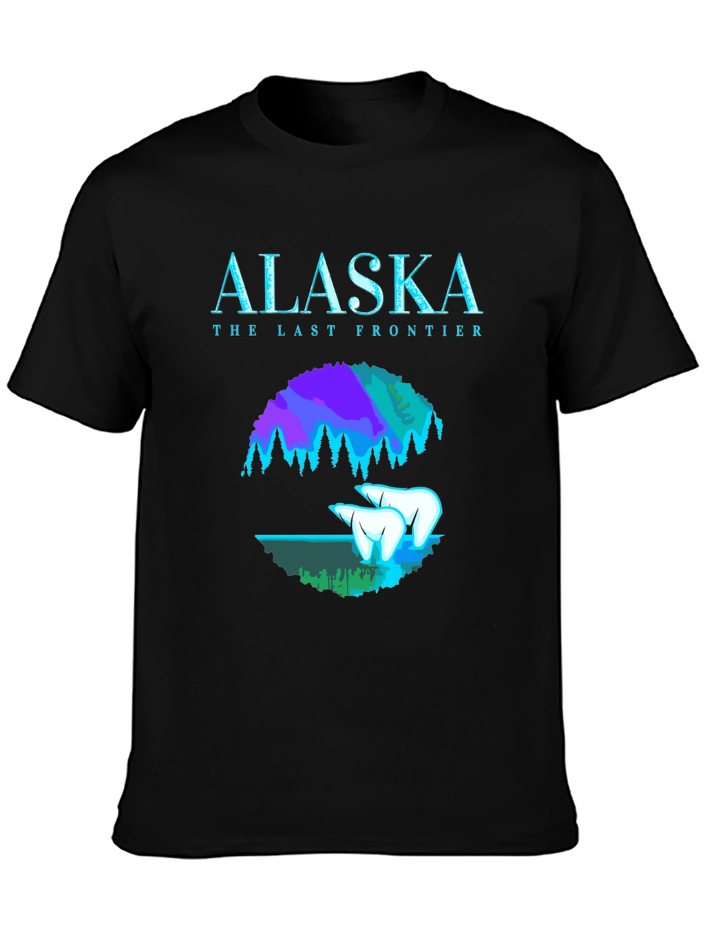 Alaska The Last Frontier Black T-Shirt