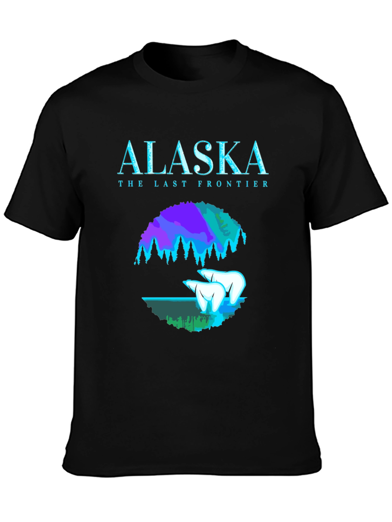 Alaska The Last Frontier Black T-Shirt