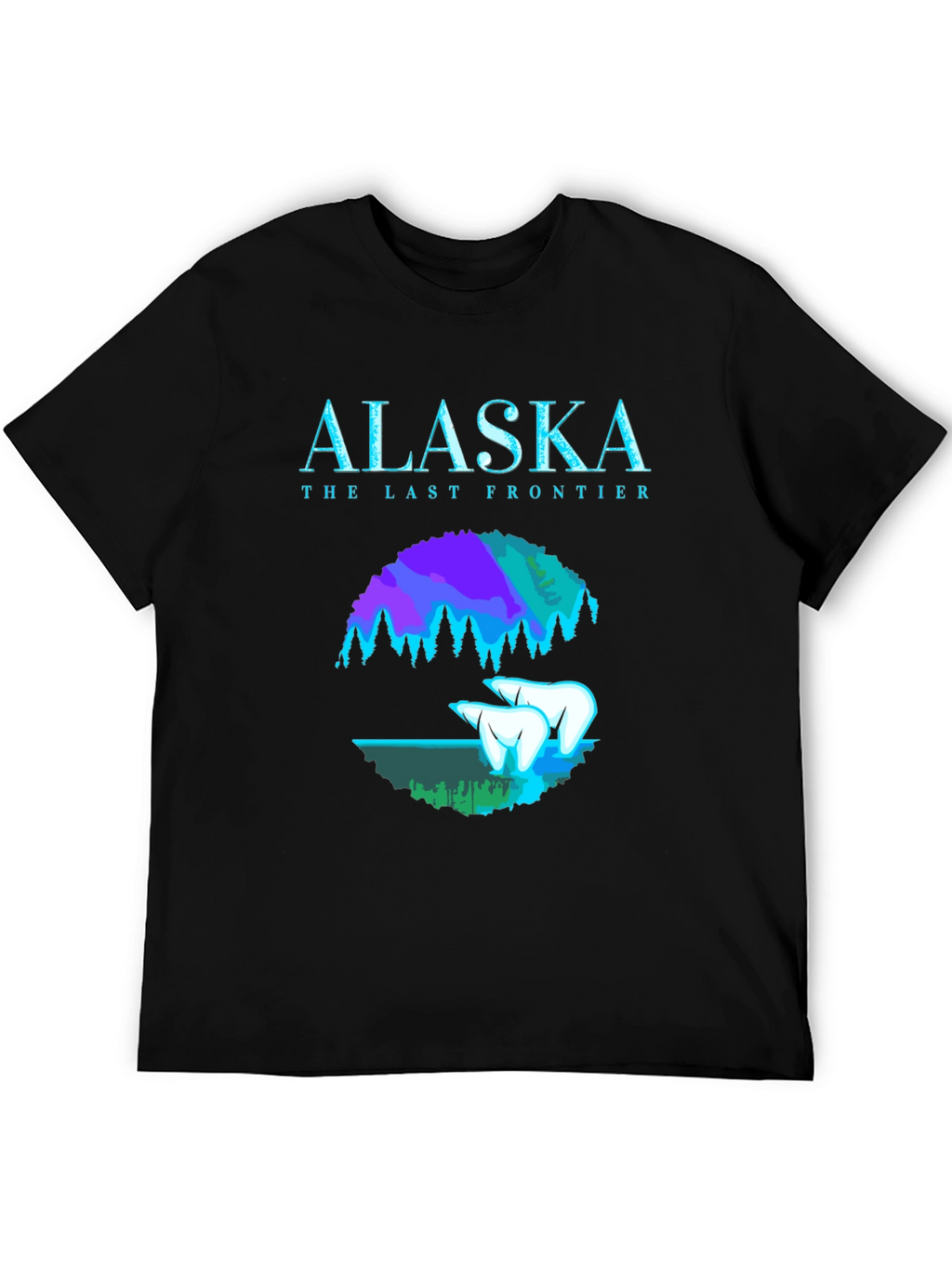 Alaska The Last Frontier Black T-Shirt
