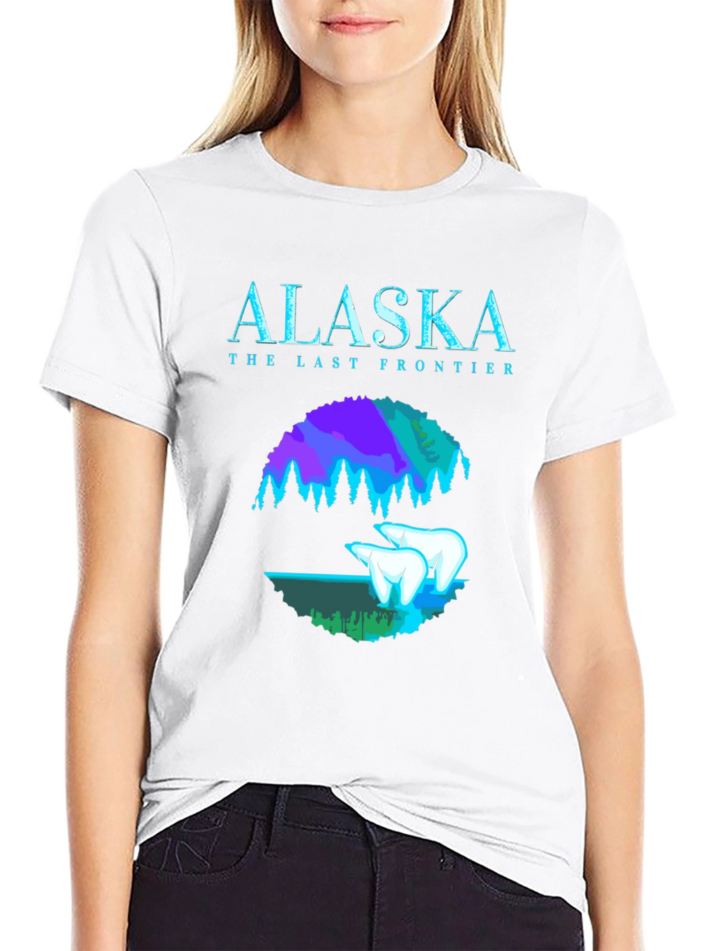Alaska The Last Frontier Black T-Shirt
