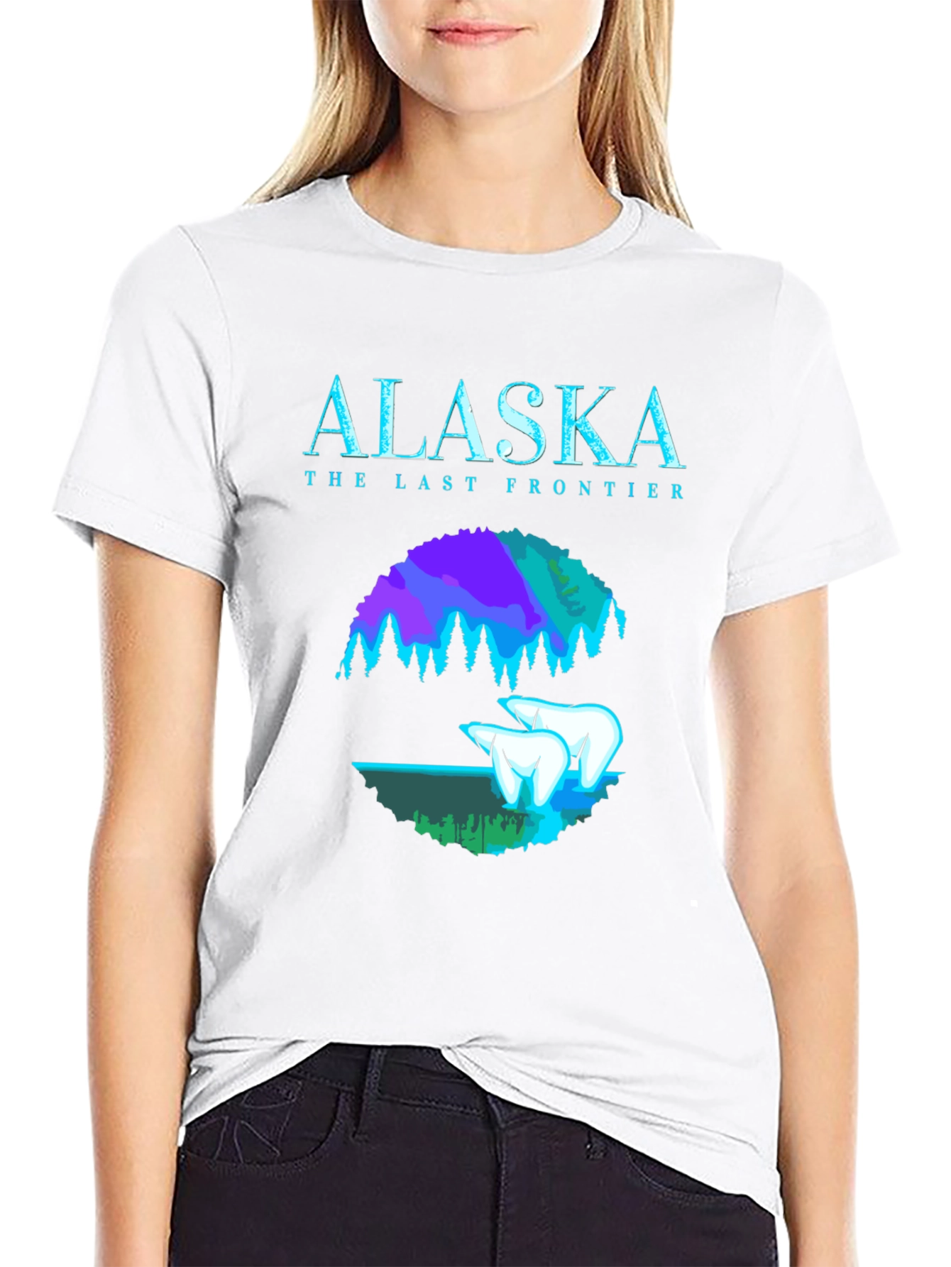 Alaska The Last Frontier Black T-Shirt