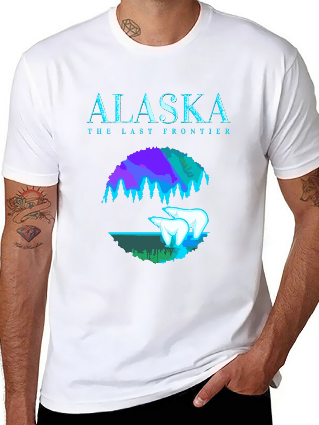 Alaska The Last Frontier Black T-Shirt