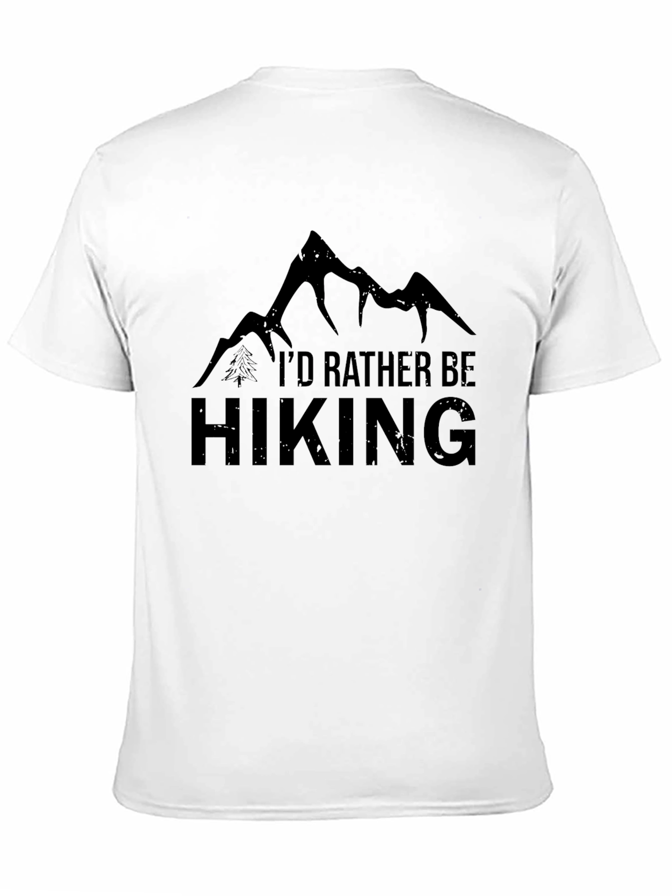 Hiking Enthusiast Graphic Tee - Black