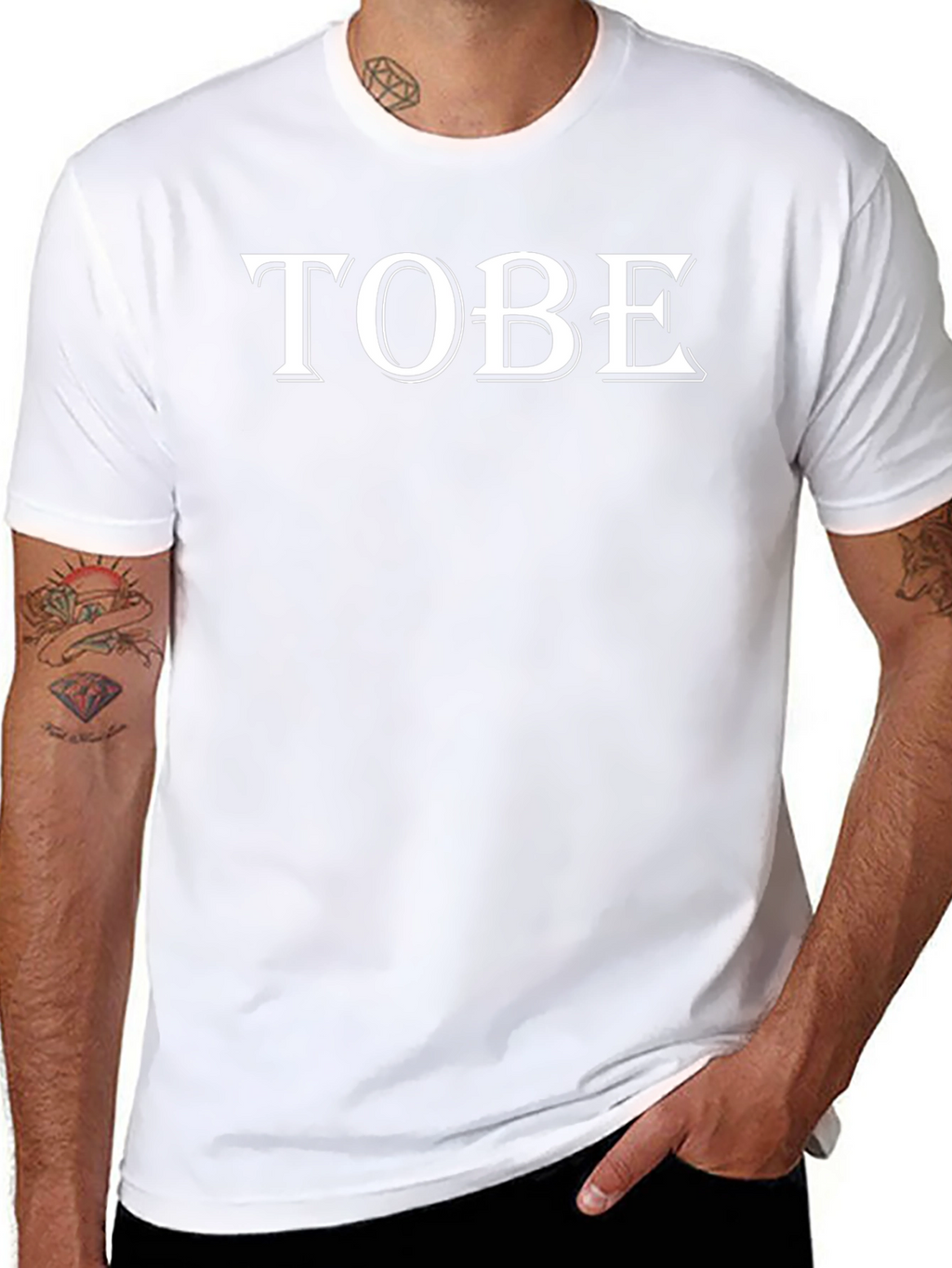 TOBE Graphic Print Black T-Shirt
