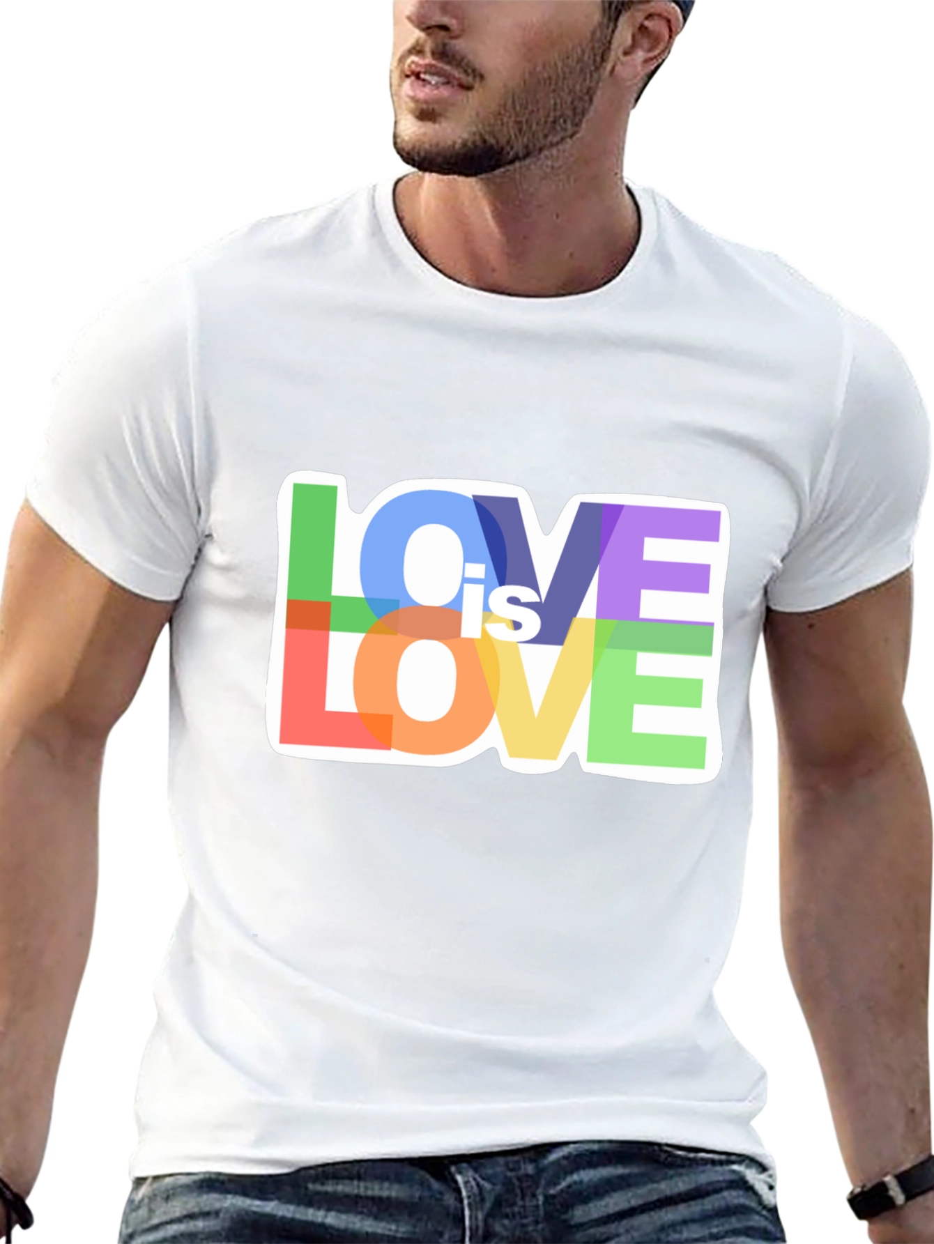 Love is Love Rainbow Graphic T-Shirt
