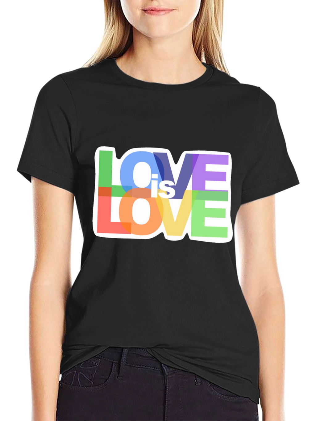 Love is Love Rainbow Graphic T-Shirt