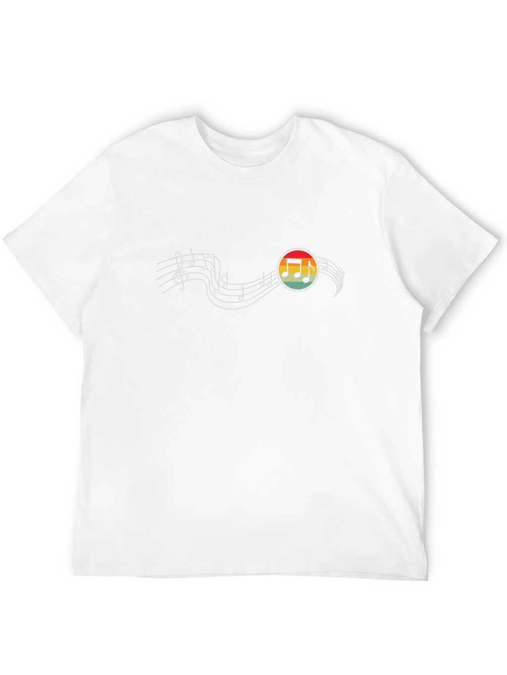 Musical Note Retro Graphic T-Shirt