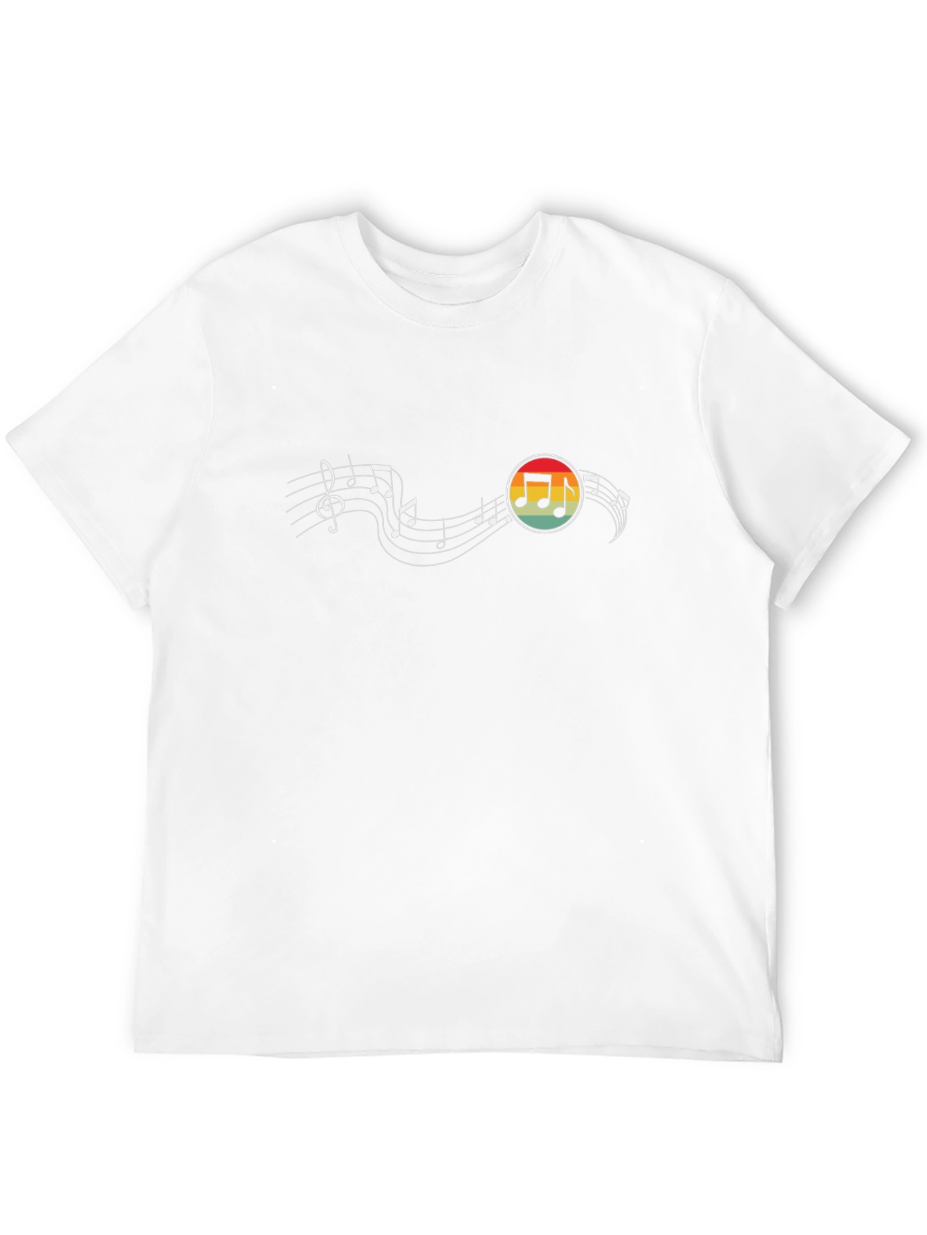 Musical Note Retro Graphic T-Shirt