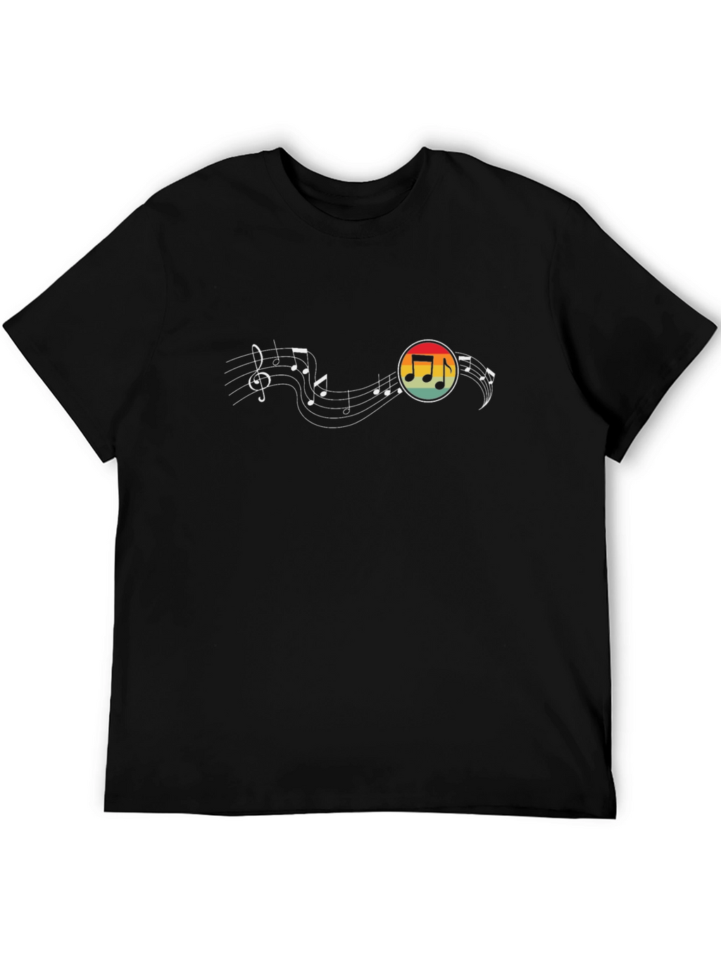 Musical Note Retro Graphic T-Shirt