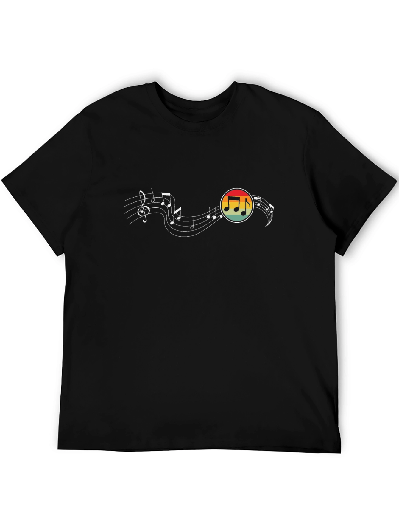 Musical Note Retro Graphic T-Shirt