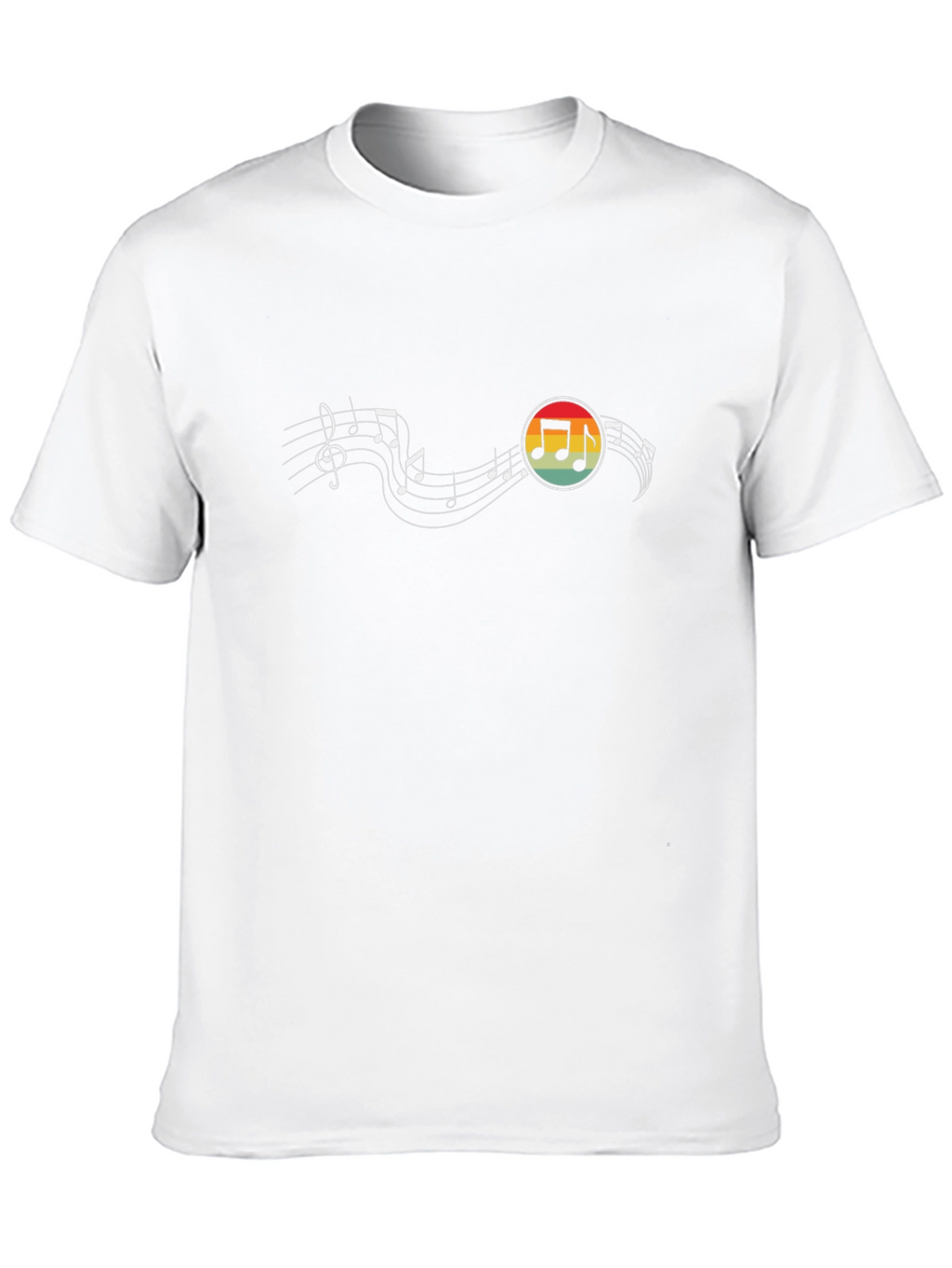 Musical Note Retro Graphic T-Shirt