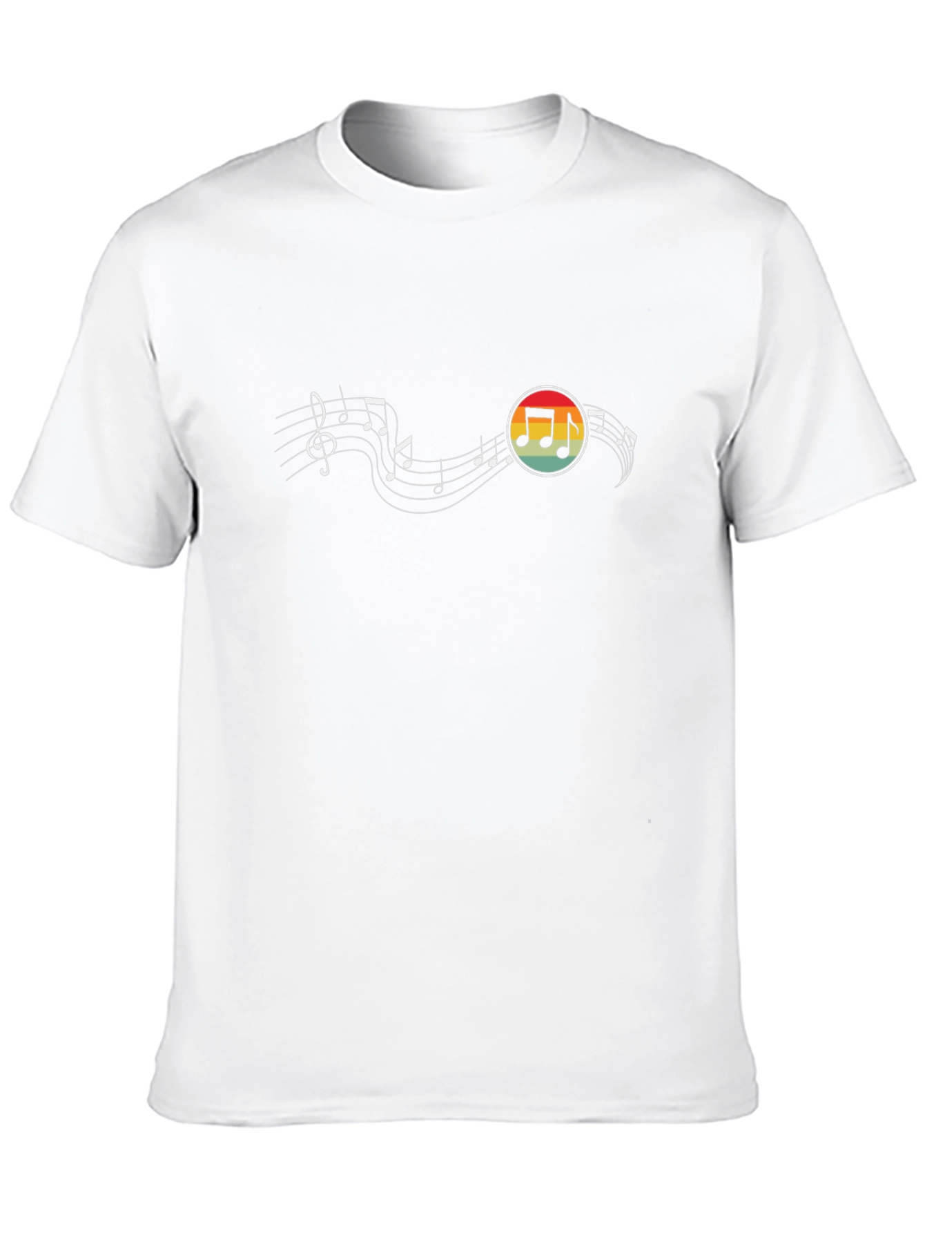 Musical Note Retro Graphic T-Shirt