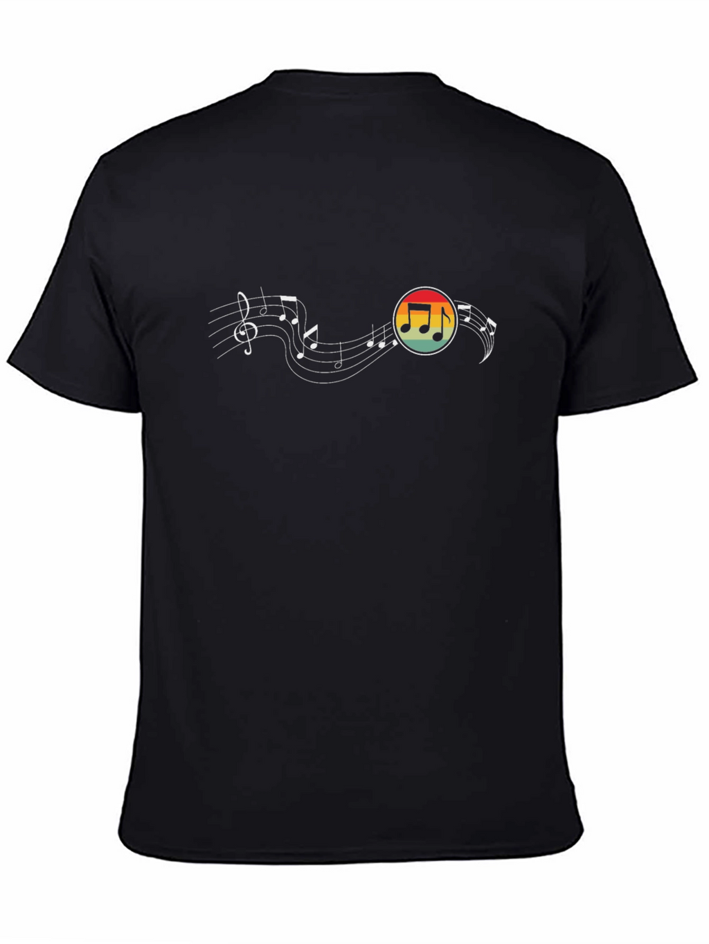 Musical Note Retro Graphic T-Shirt