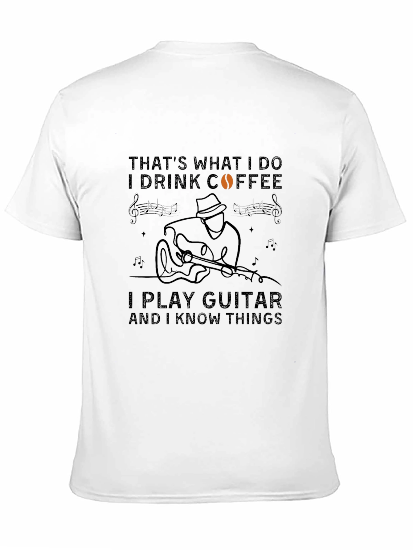 Coffee Guitar & Knowledge T-Shirt - Unisex