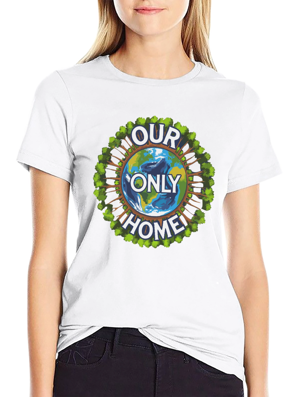 Eco-Friendly Our Only Home Graphic T-Shirt