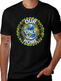 Eco-Friendly Our Only Home Graphic T-Shirt