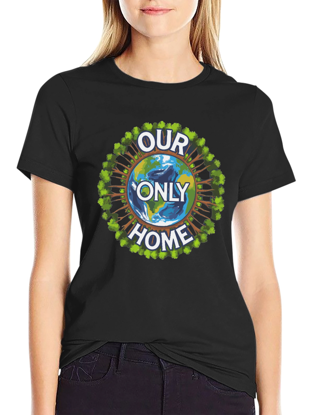 Eco-Friendly Our Only Home Graphic T-Shirt