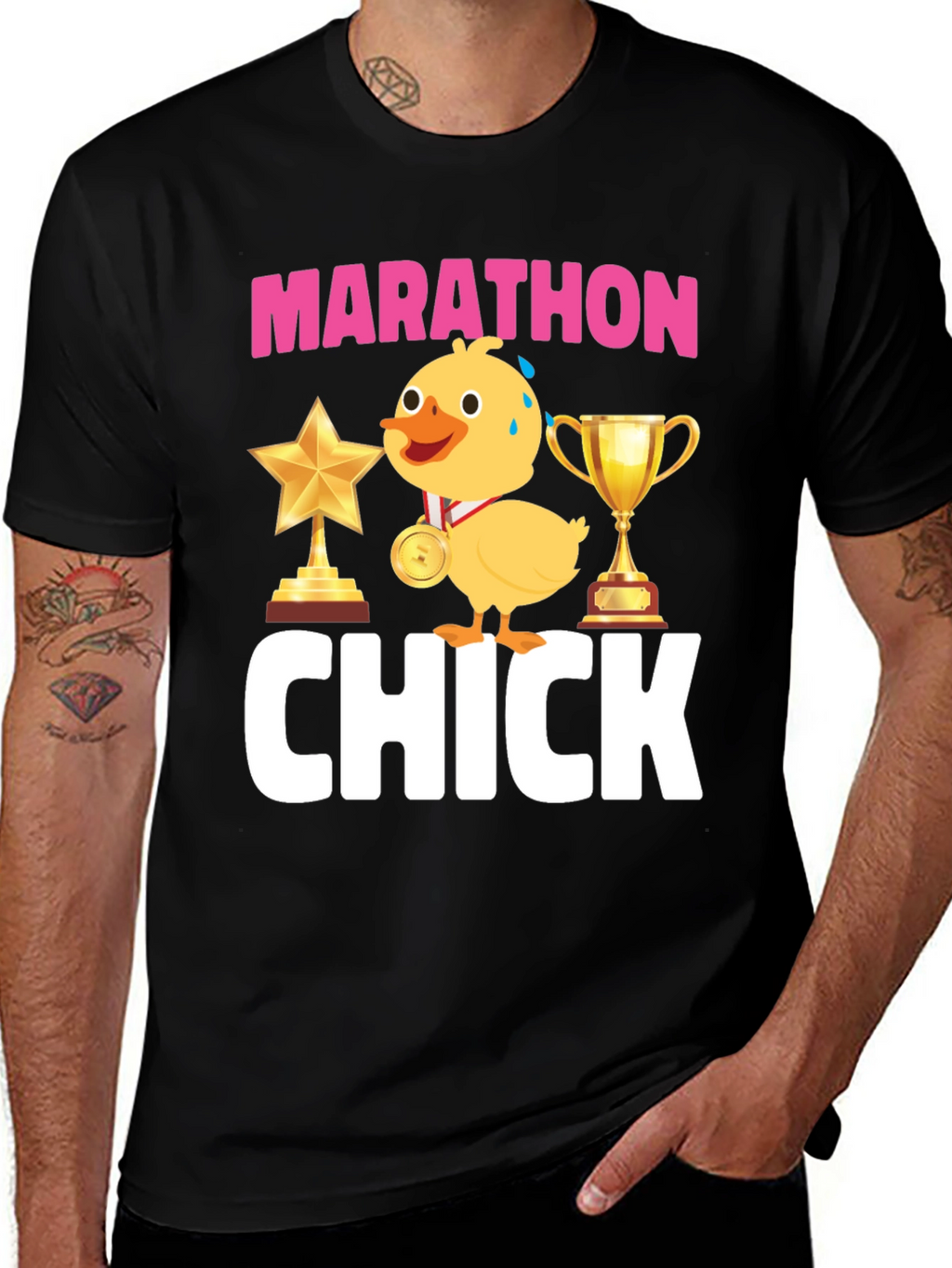 Marathon Chick Graphic T-Shirt