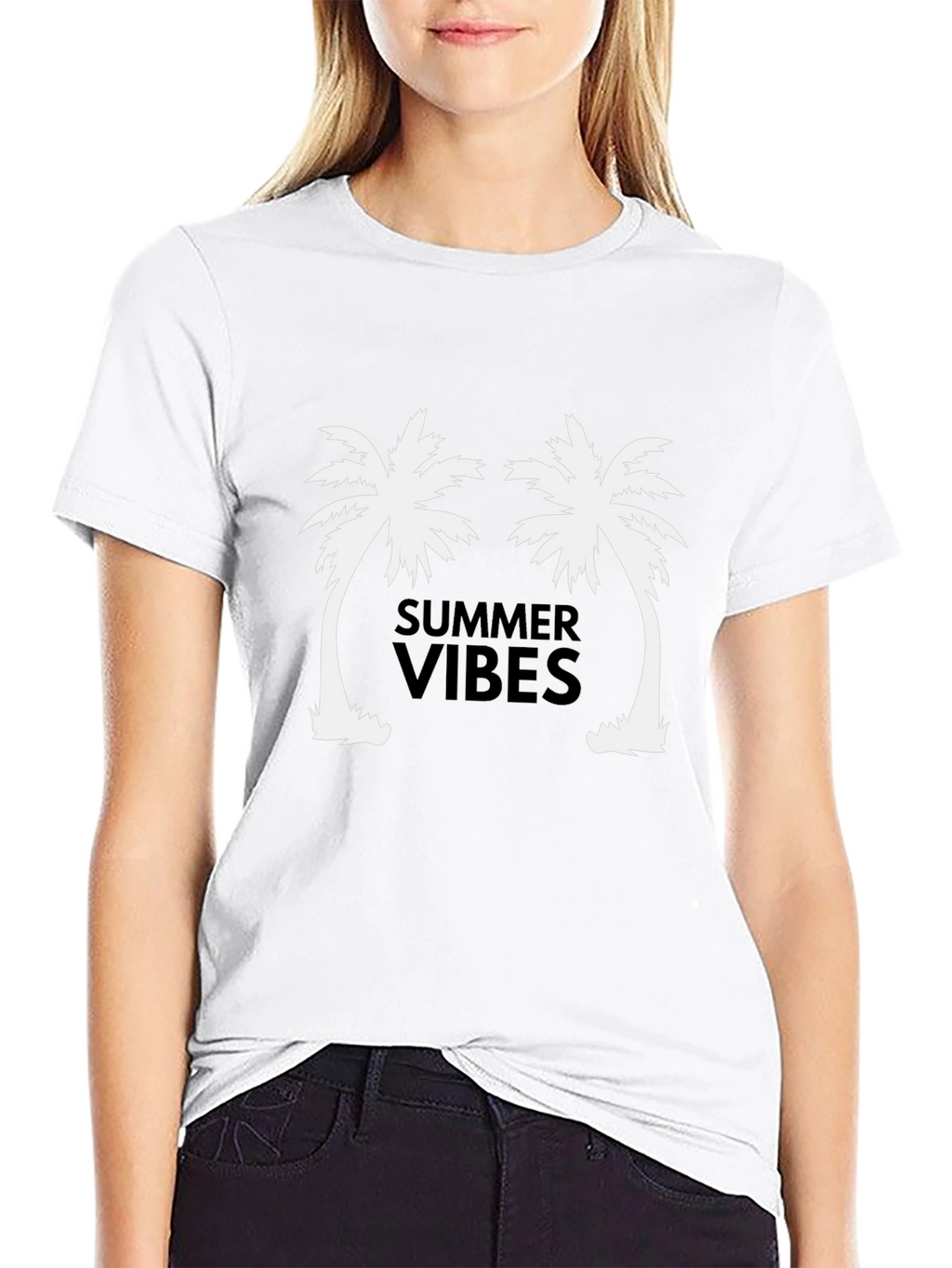 Summer Vibes Palm Tree Graphic Tee